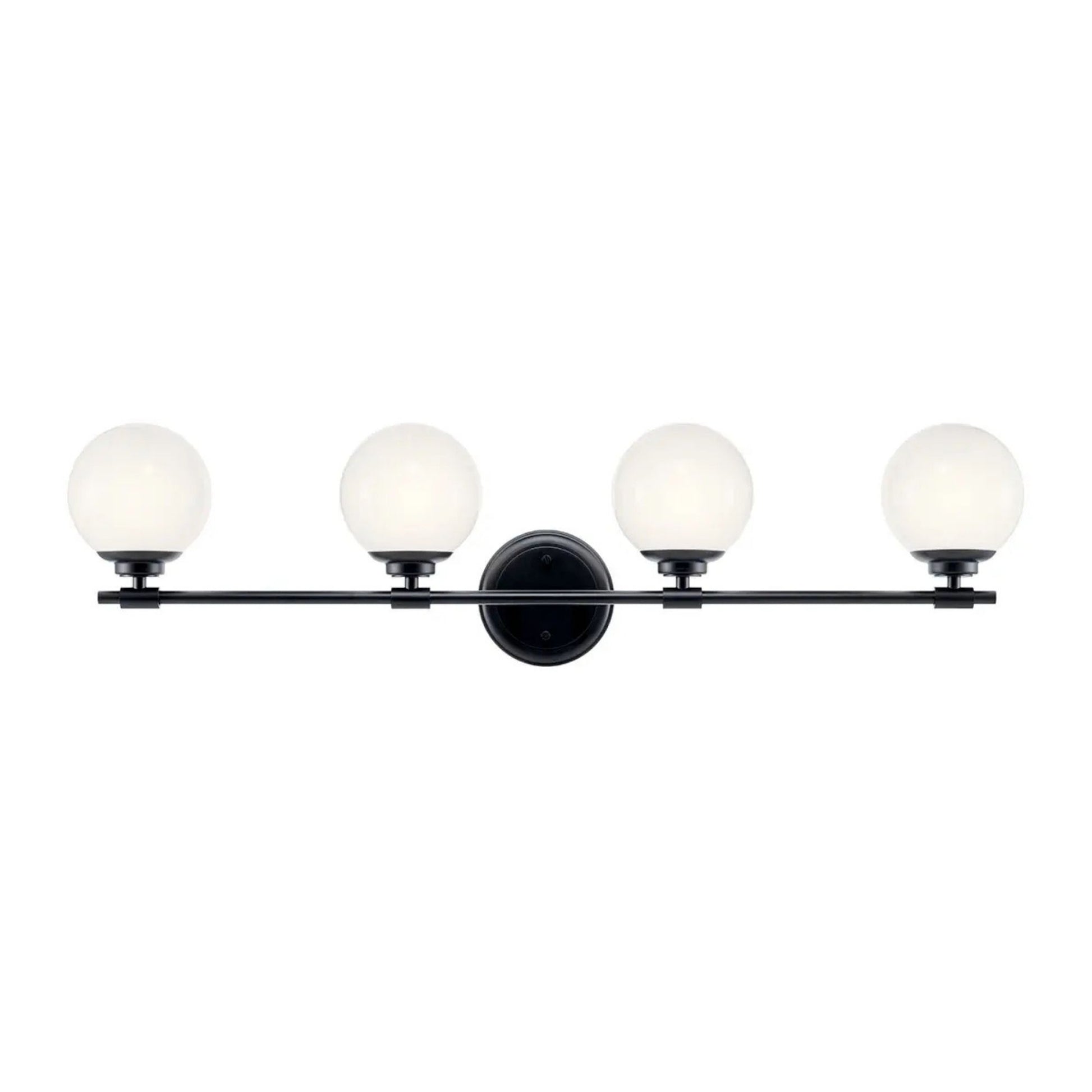 Kichler Lighting - Benno 34" 4-Light Vanity Light, Black Finish | Bees Lighting