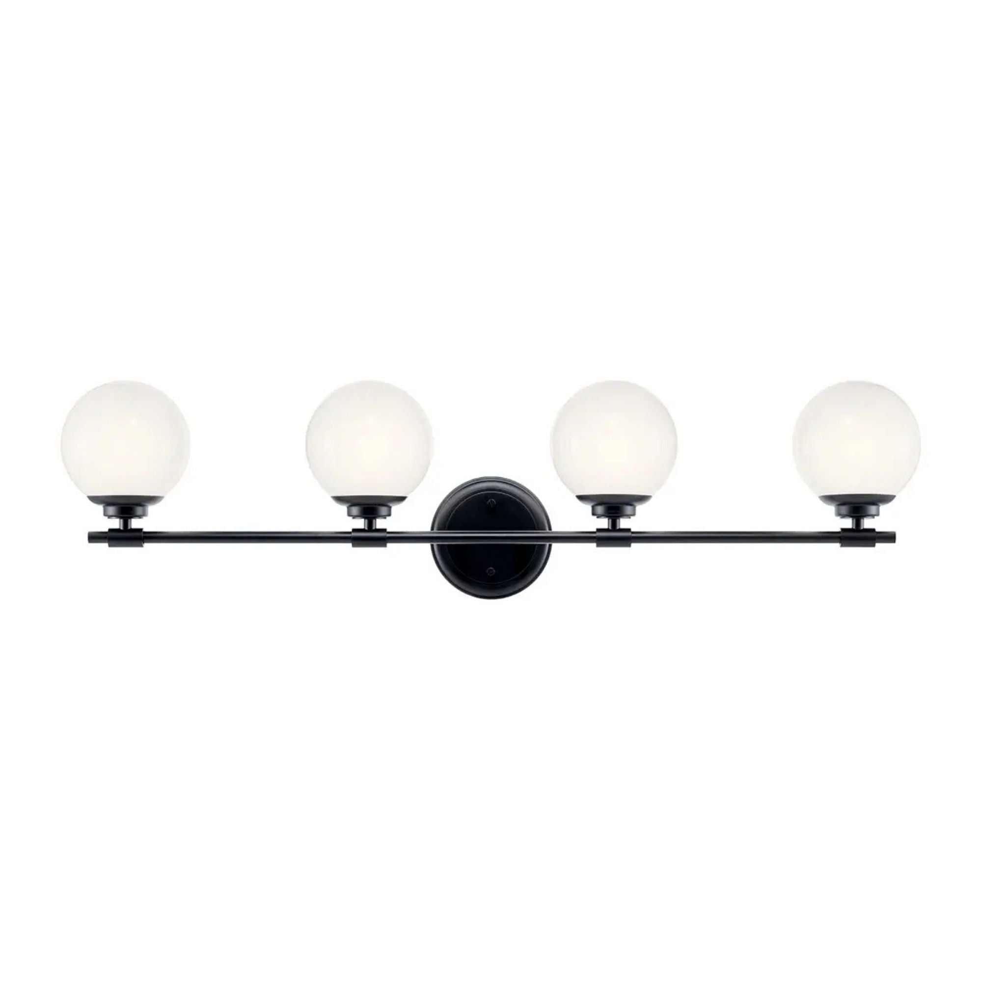 Kichler Lighting - Benno 34" 4-Light Vanity Light, Black Finish | Bees Lighting