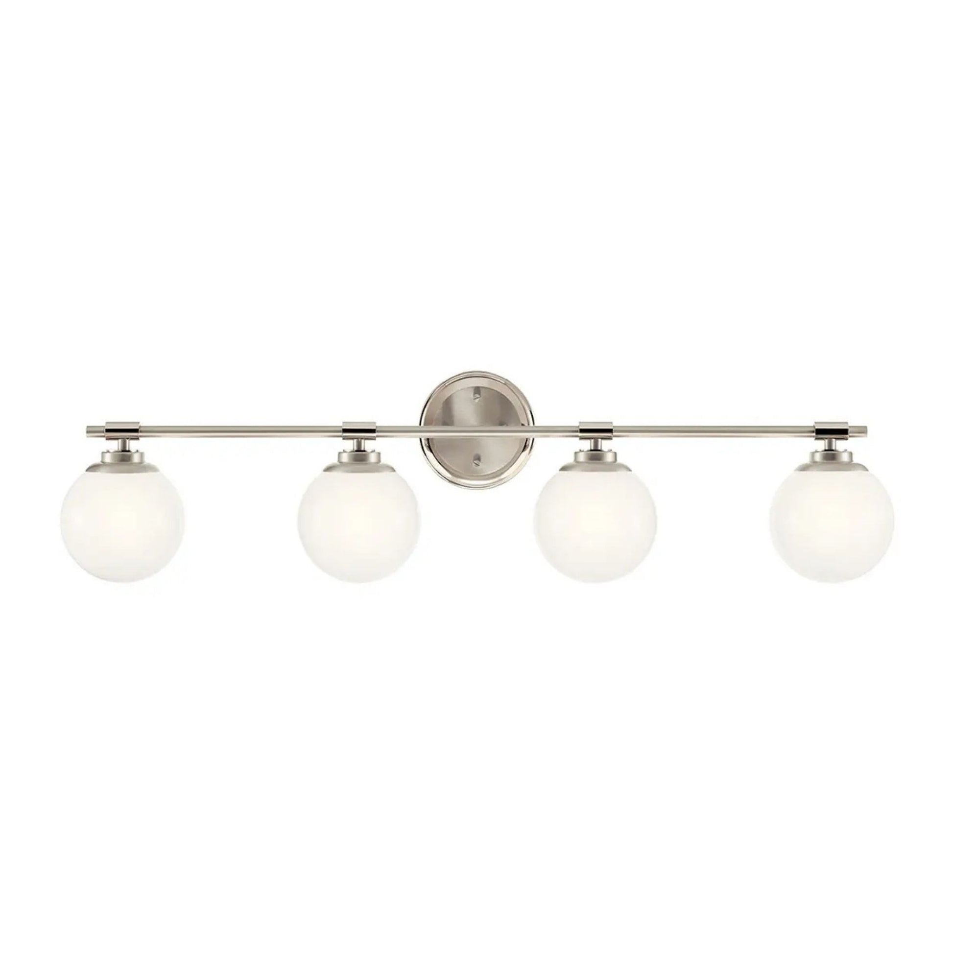 Kichler Lighting - Benno 34" 4-Light Vanity Light, Polished Nickel Finish | Bees Lighting
