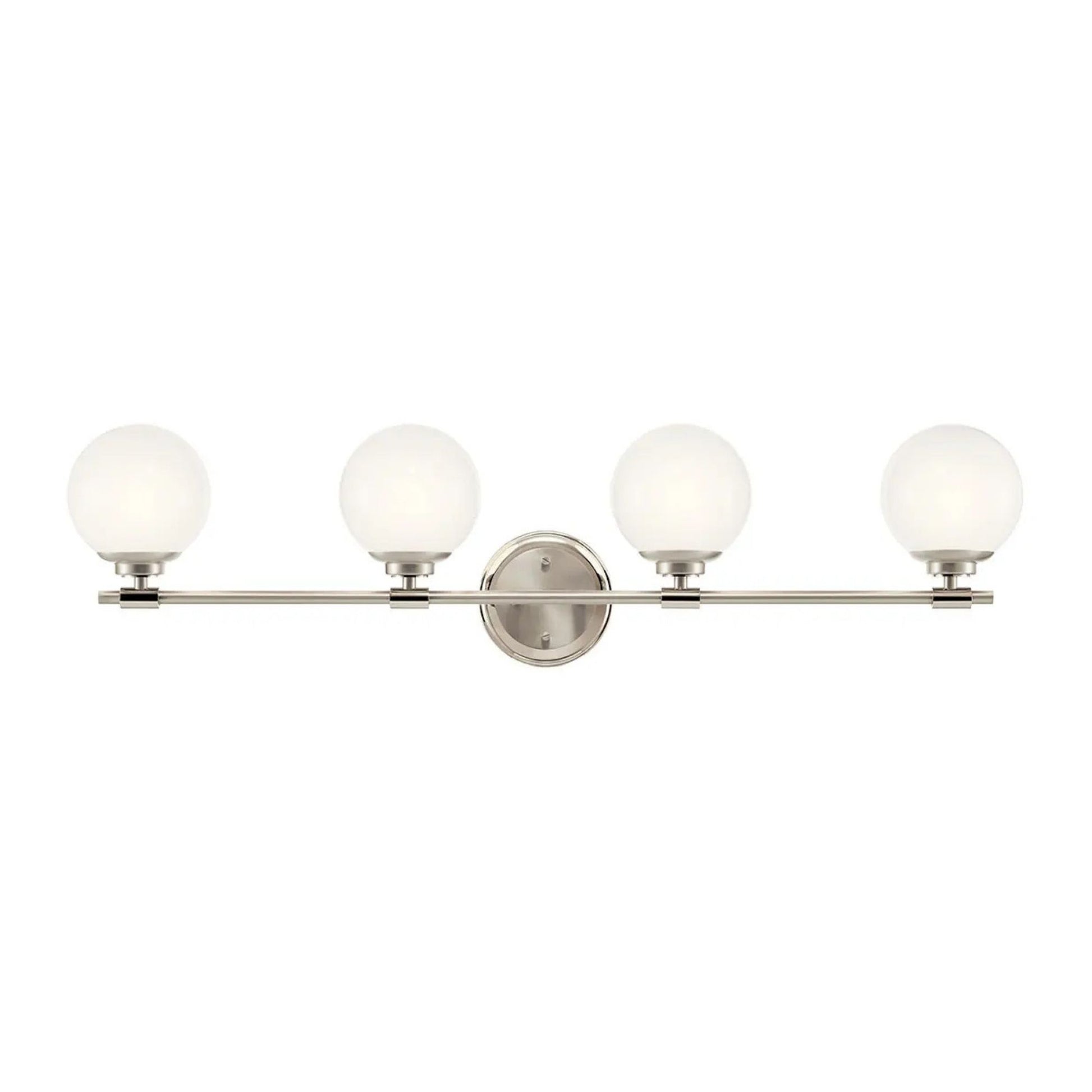 Kichler Lighting - Benno 34" 4-Light Vanity Light, Polished Nickel Finish | Bees Lighting