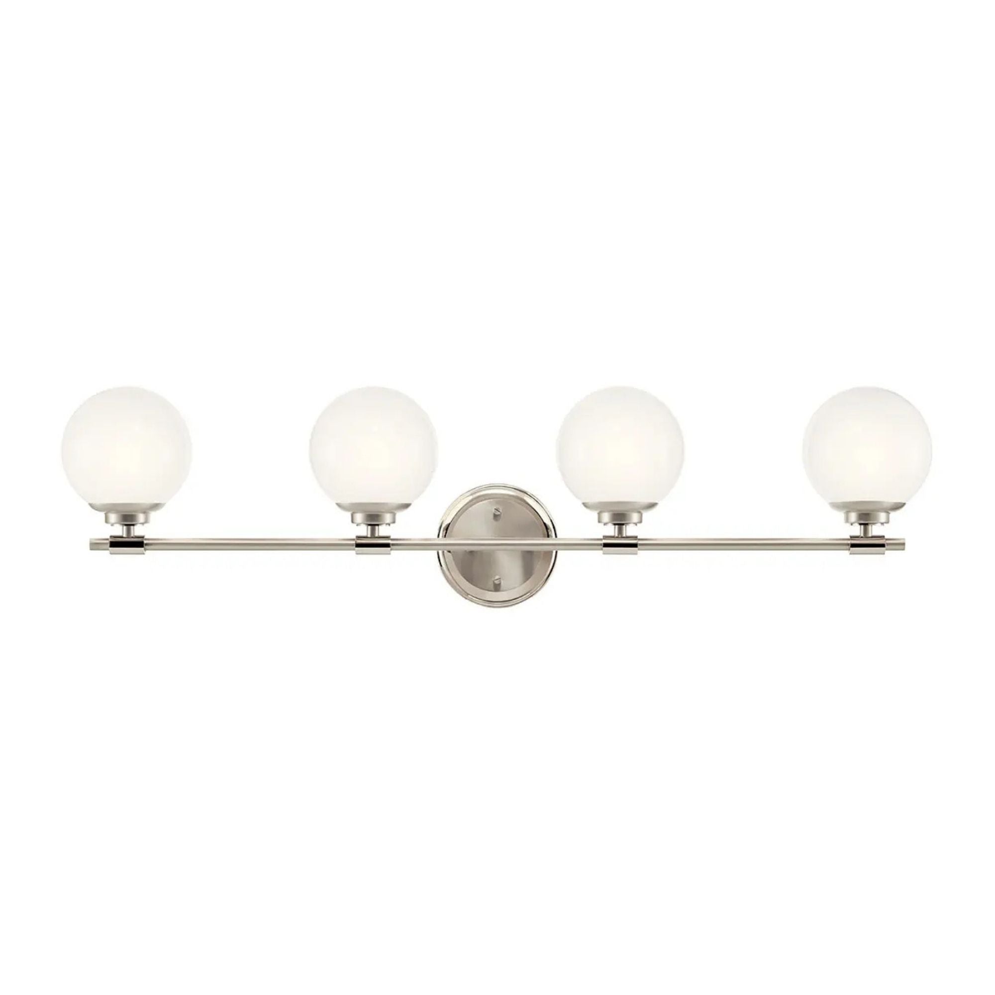 Kichler Lighting - Benno 34" 4-Light Vanity Light, Polished Nickel Finish | Bees Lighting