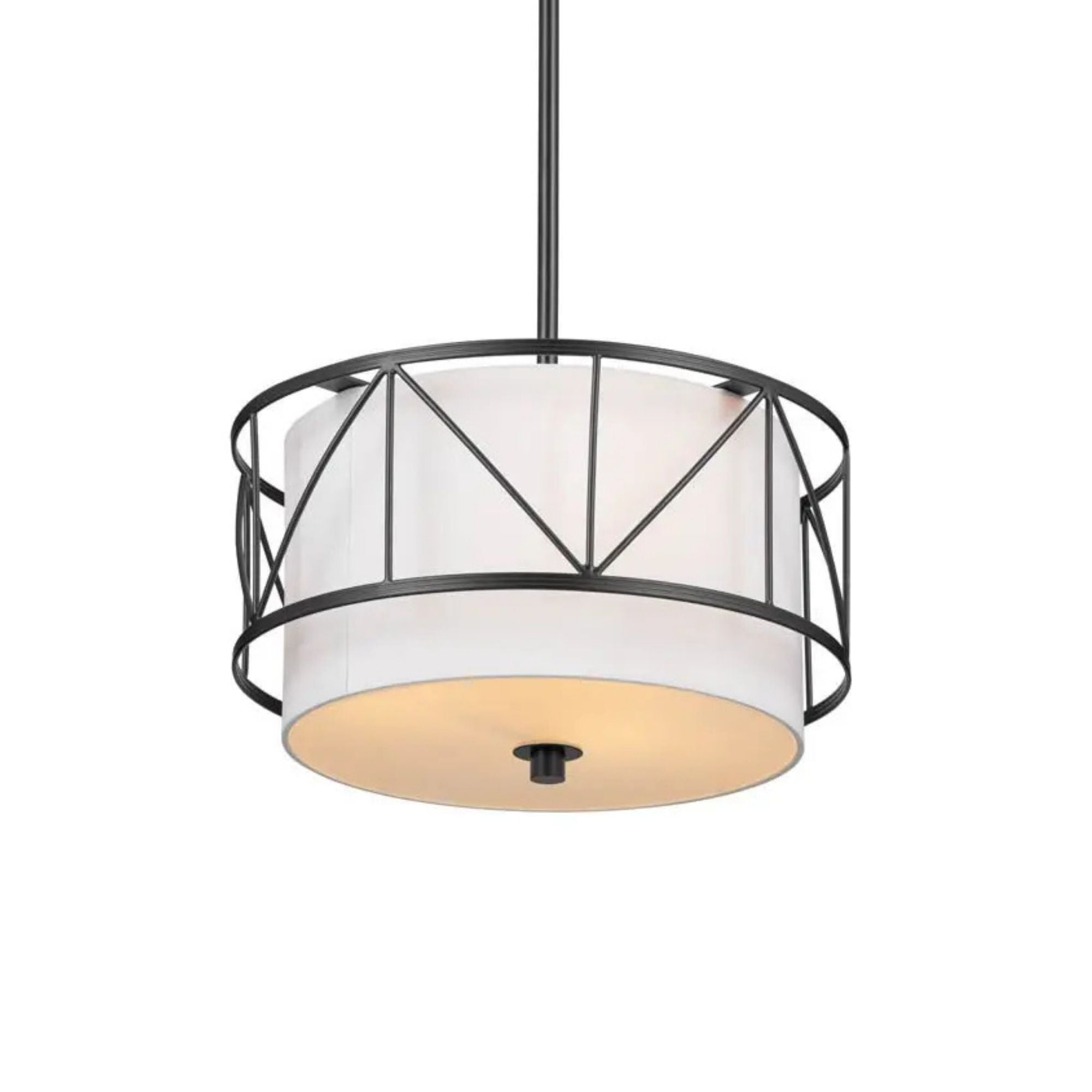 Birkleigh 24" 4-Light Pendant, Black Finish