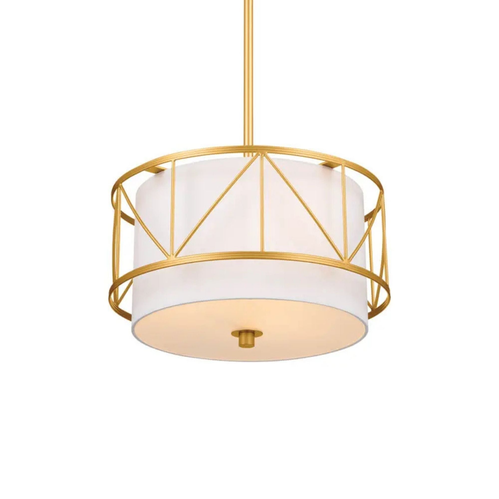 Birkleigh 24" 4-Light Pendant, Classic Gold Finish