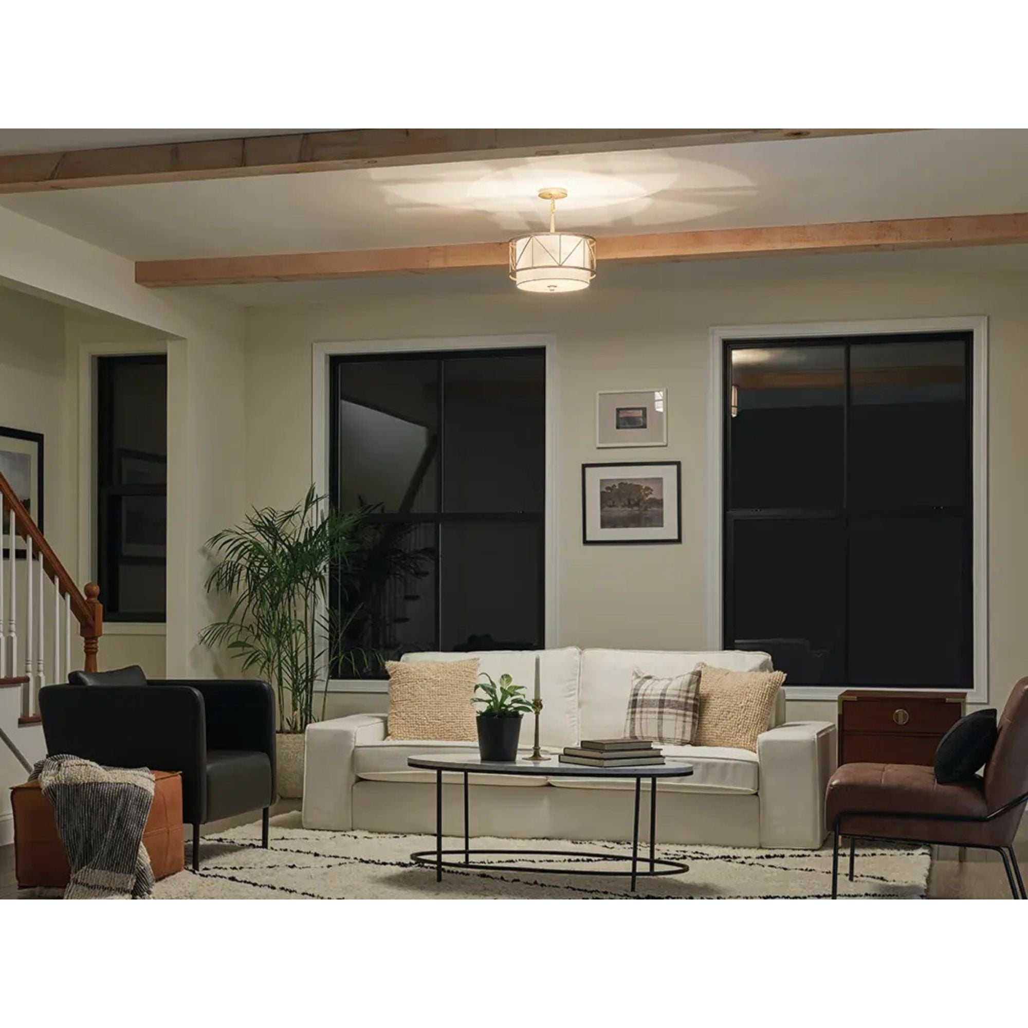 Birkleigh 24" 4-Light Pendant, Classic Gold Finish