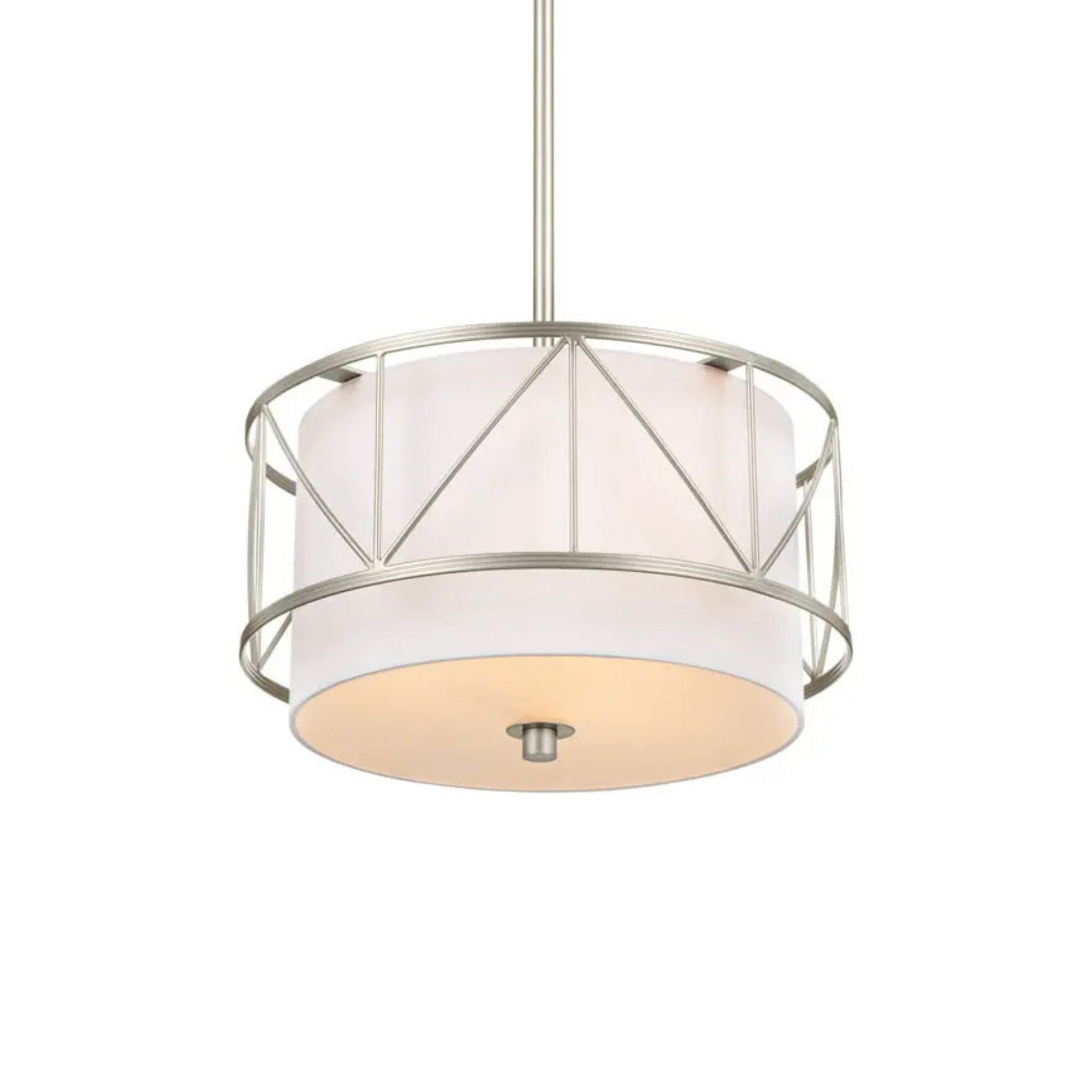 Birkleigh 24" 4-Light Pendant, Satin Nickel Finish