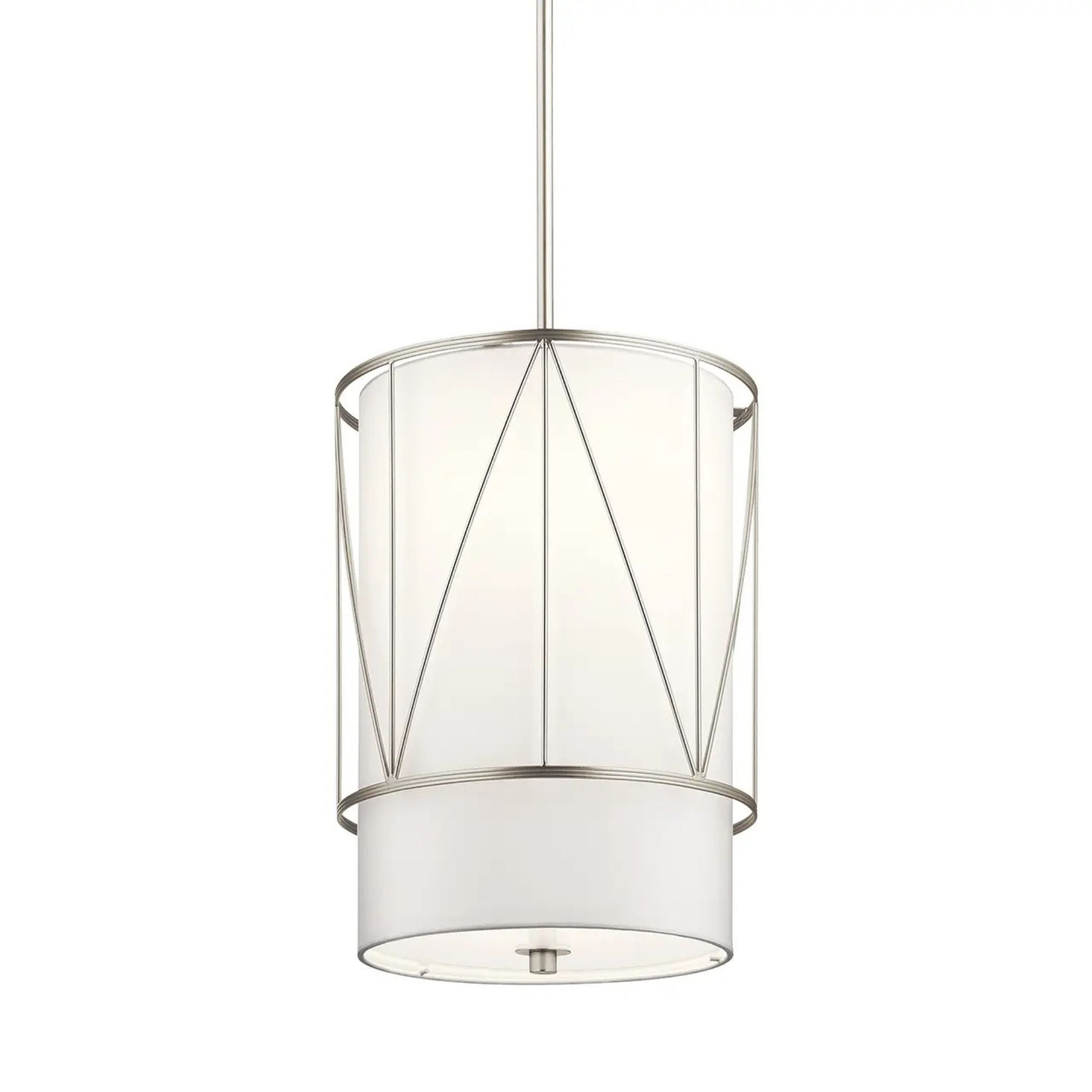 Birkleigh 12" Pendant, Satin Nickel Finish