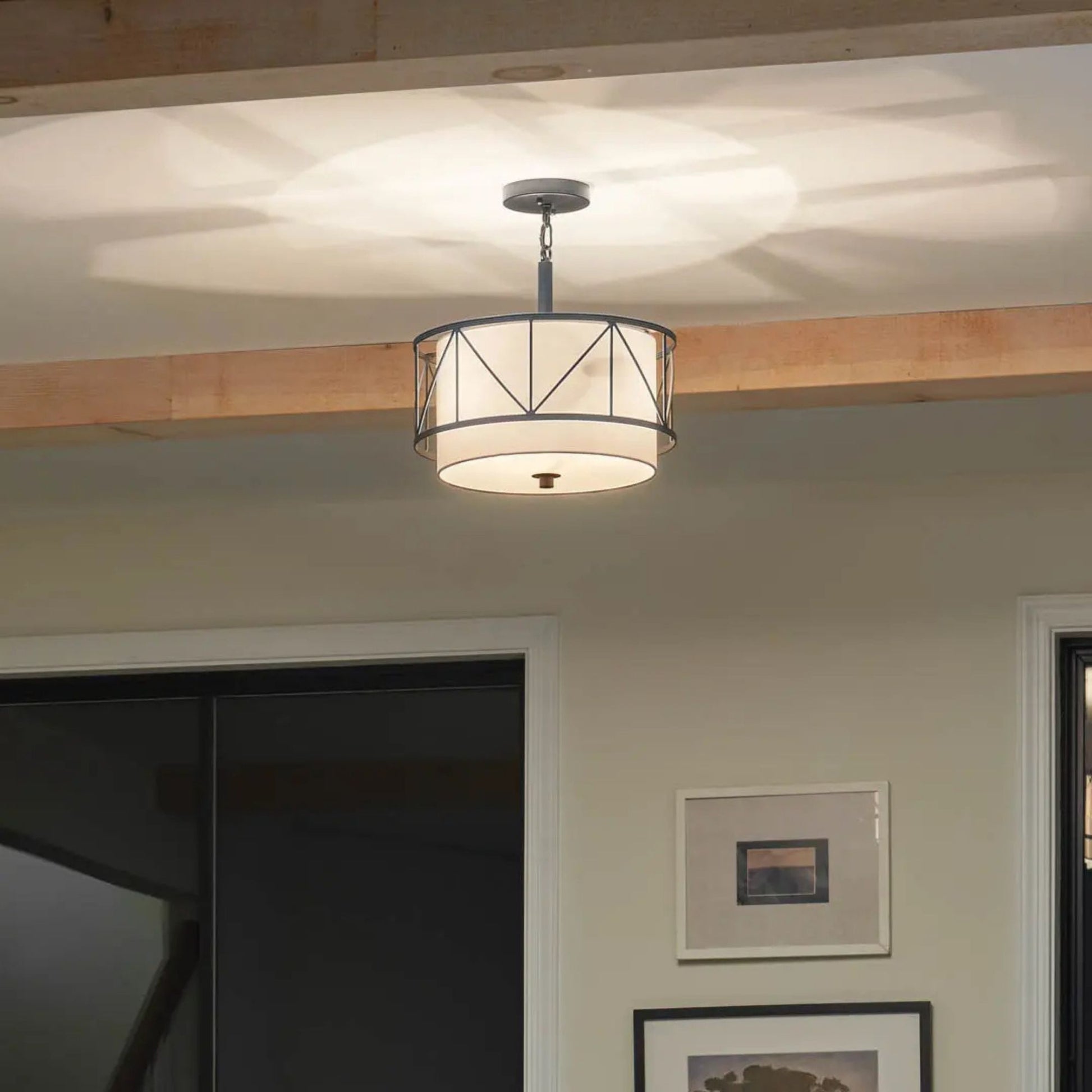 Birkleigh 14" 3-Light Pendant, Black Finish - Bees Lighting