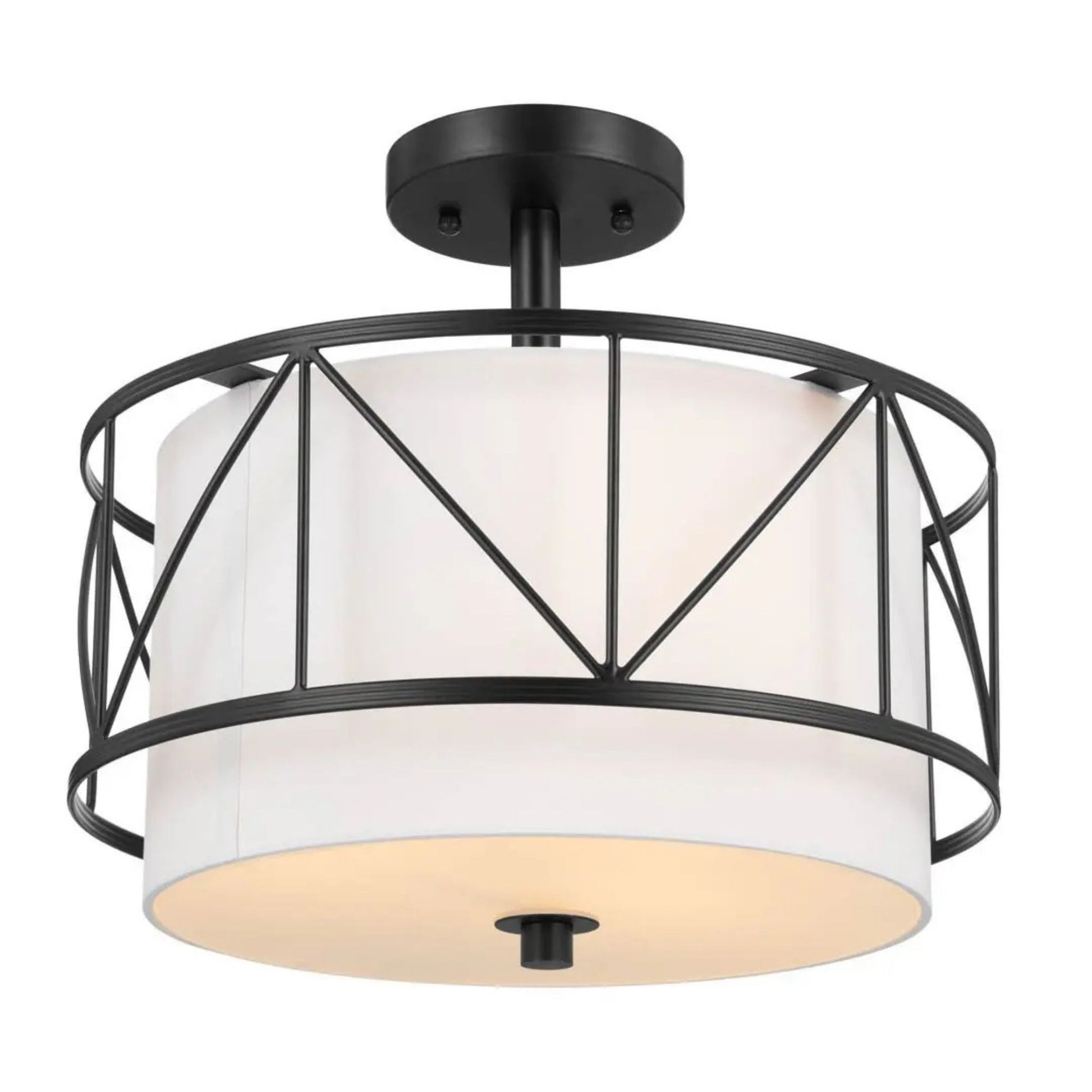 Birkleigh 14" 3-Light Pendant, Black Finish - Bees Lighting