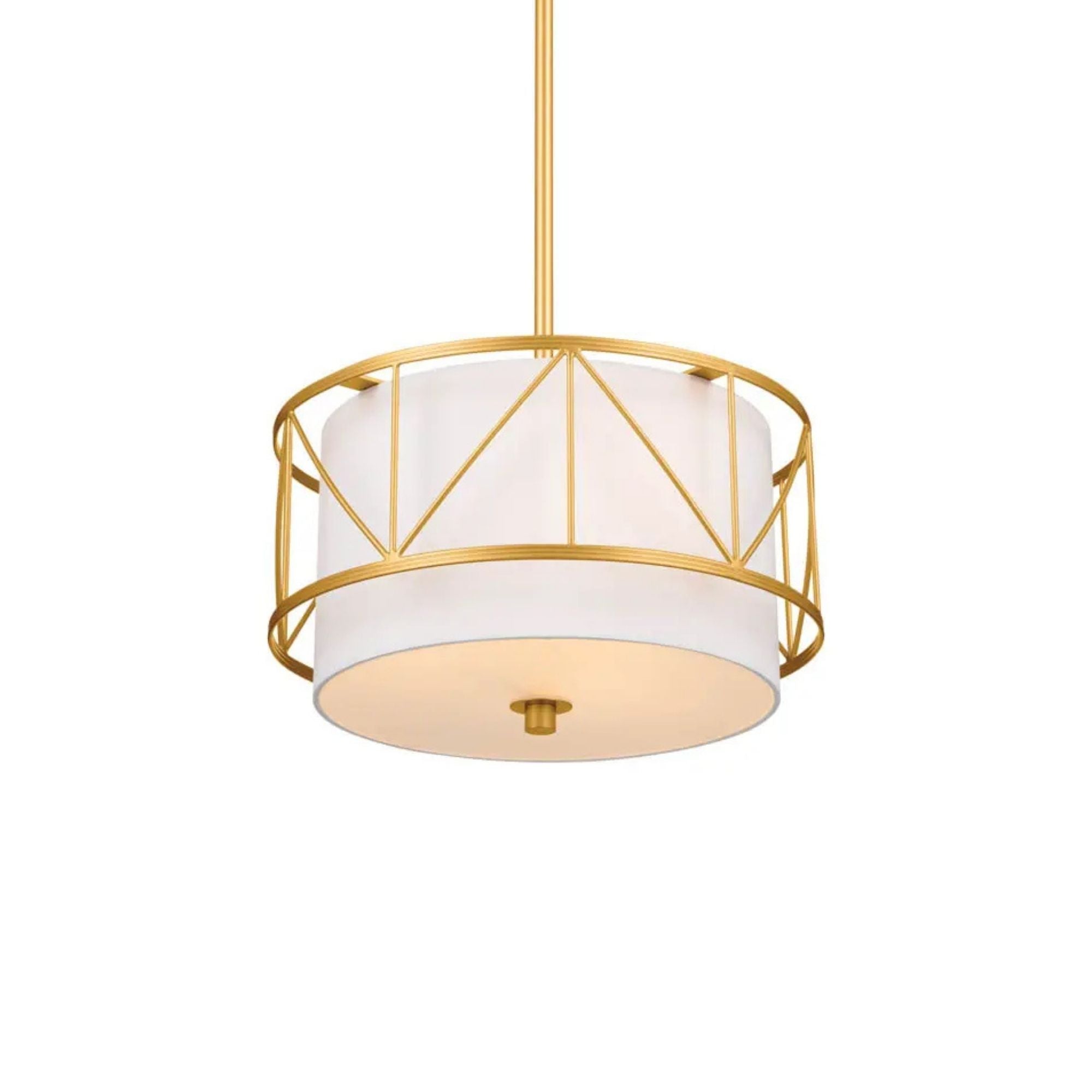 Birkleigh 14" 3-Light Pendant, Classic Gold Finish
