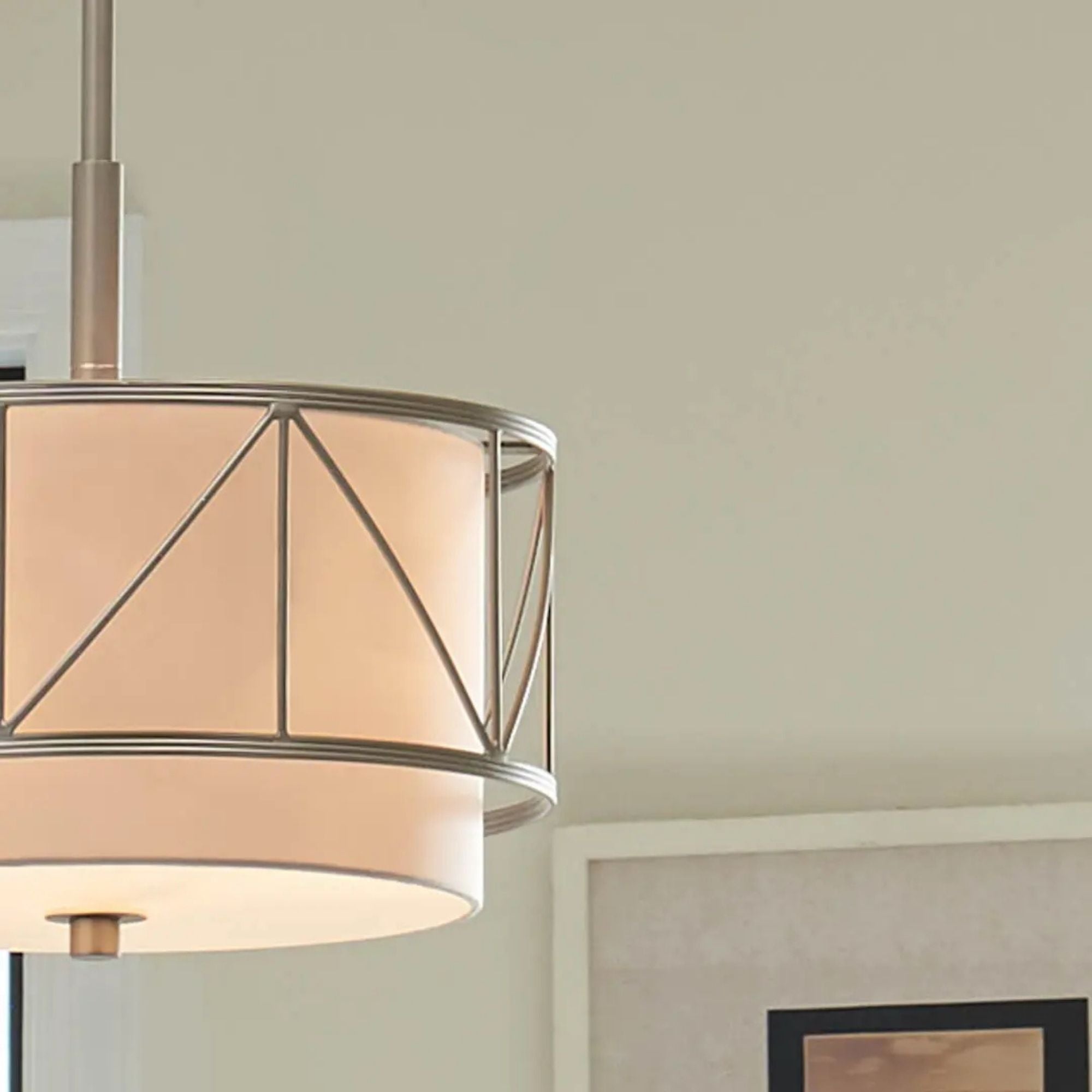 Birkleigh 14" 3-Light Pendant, Satin Nickel Finish - Bees Lighting