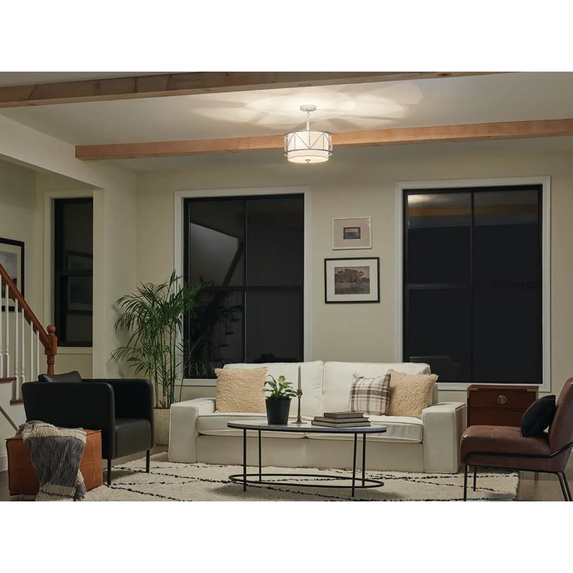 Birkleigh 14" 3-Light Pendant, Satin Nickel Finish - Bees Lighting