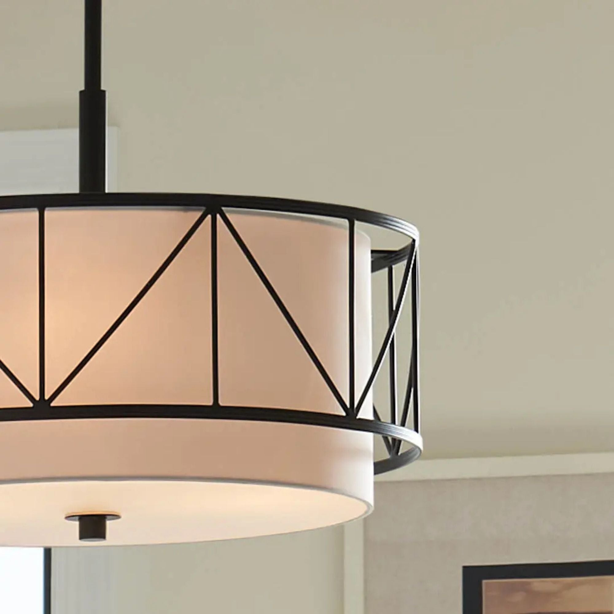 Birkleigh 18" 3-Light Pendant, Black Finish