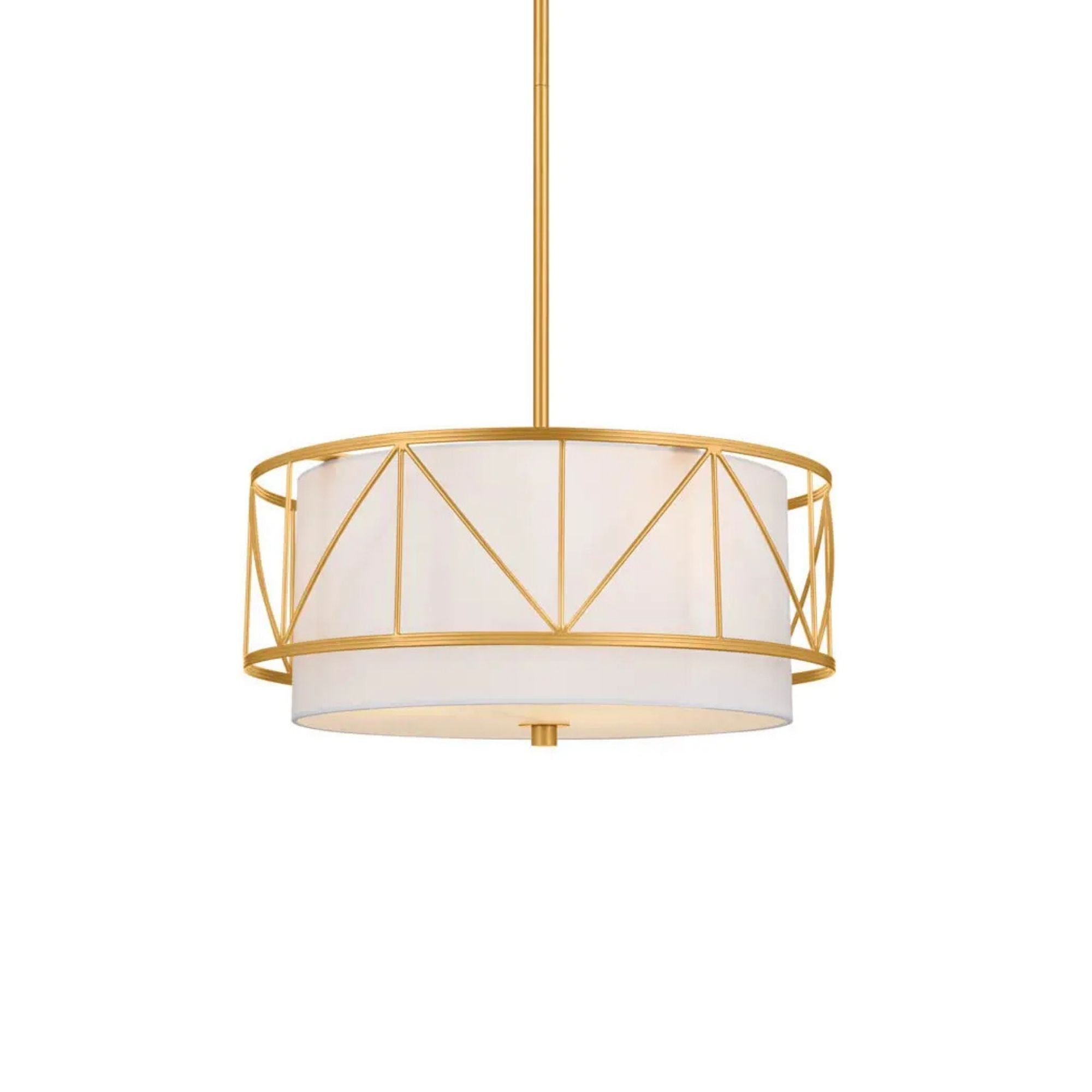 Birkleigh 18" 3-Light Pendant, Classic Gold Finish