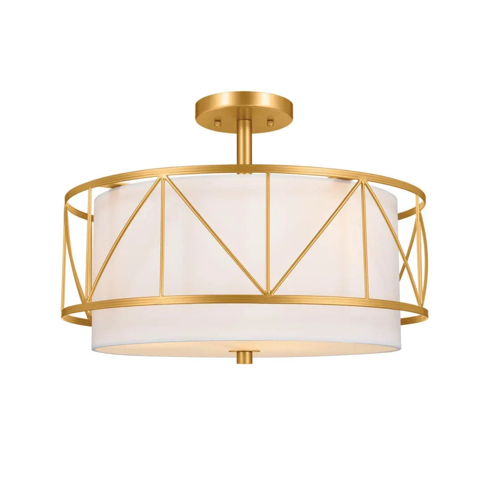 Birkleigh 18" 3-Light Pendant, Classic Gold Finish