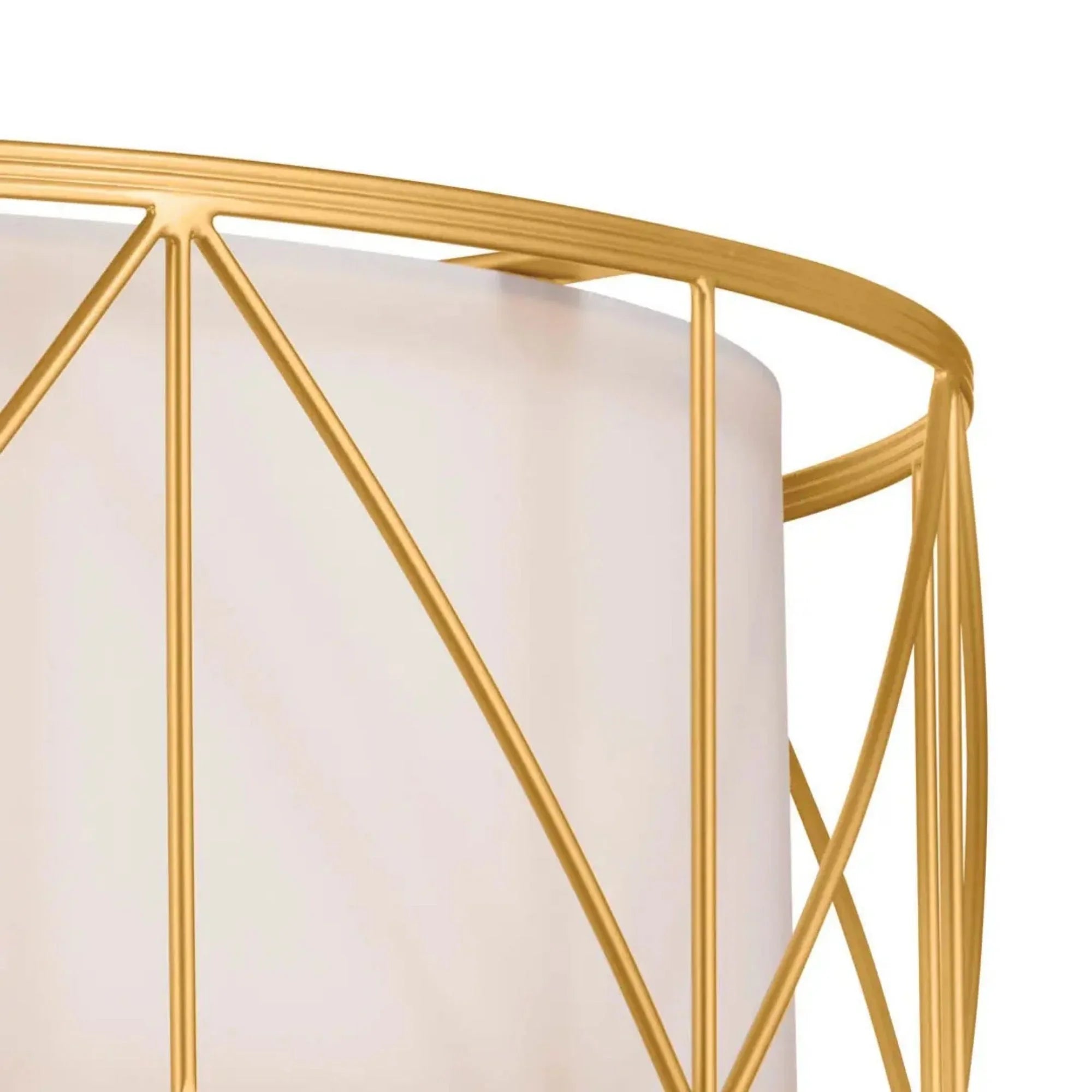 Birkleigh 24" 4-Light Semi-Flush Mount, Classic Gold Finish