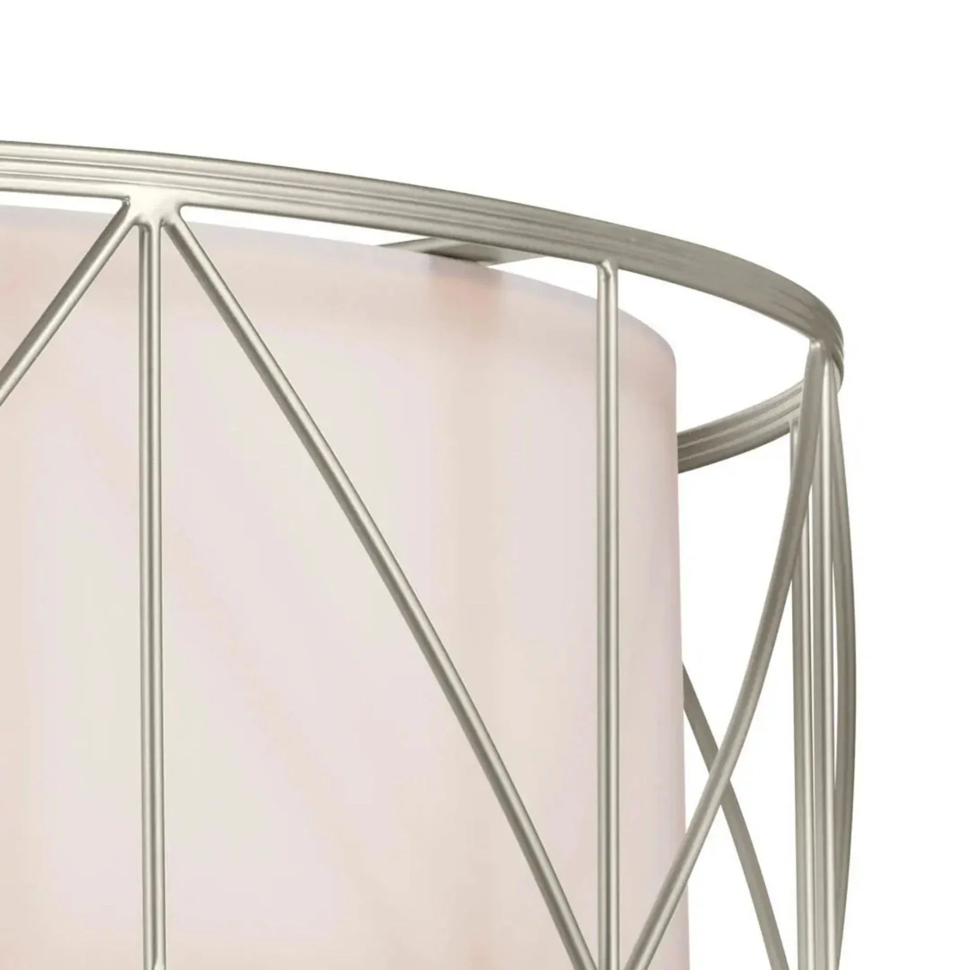 Birkleigh 24" 4-Light Semi-Flush Mount, Satin Nickel Finish