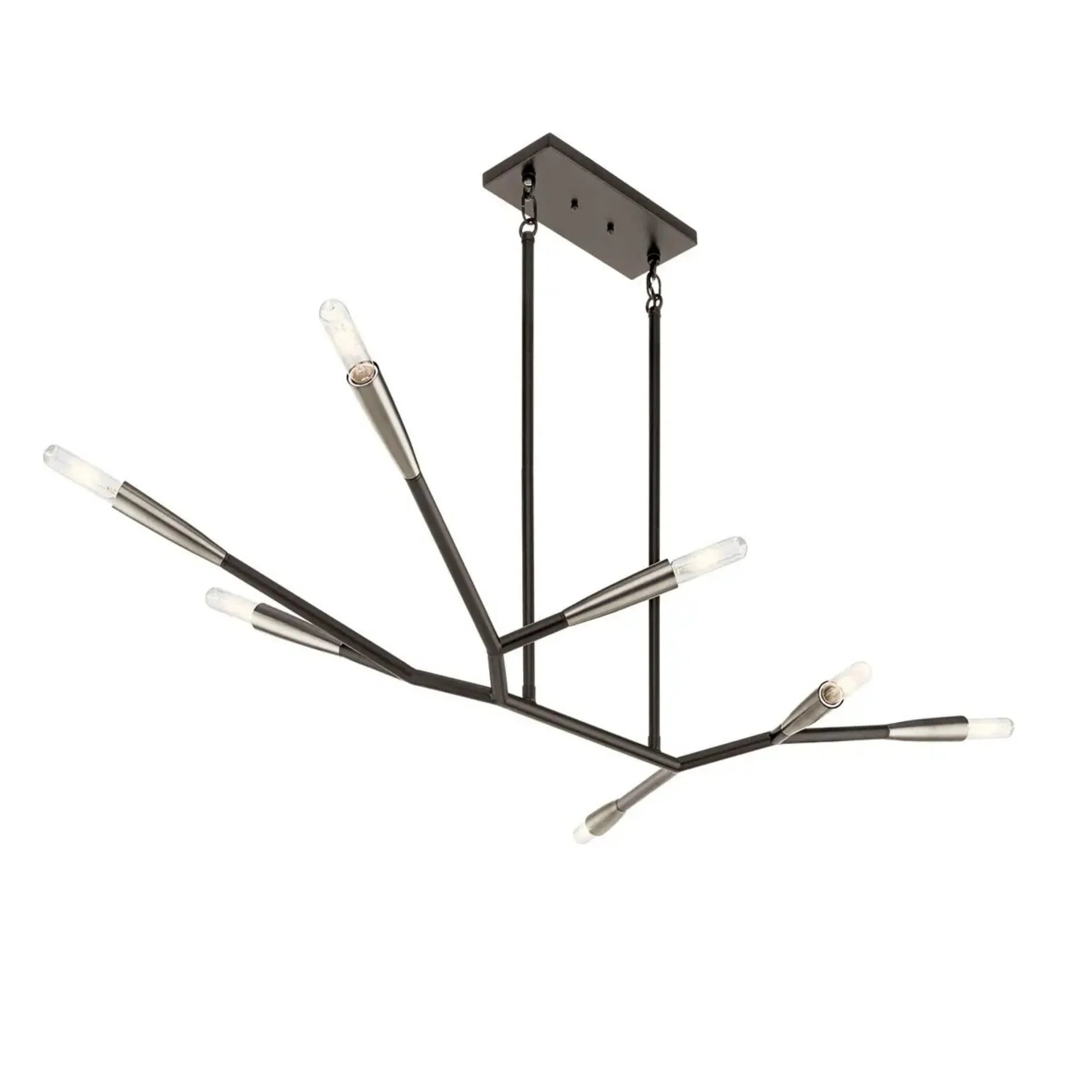 Kichler Branches 25.25 in. 7-Light Chandelier, Black
