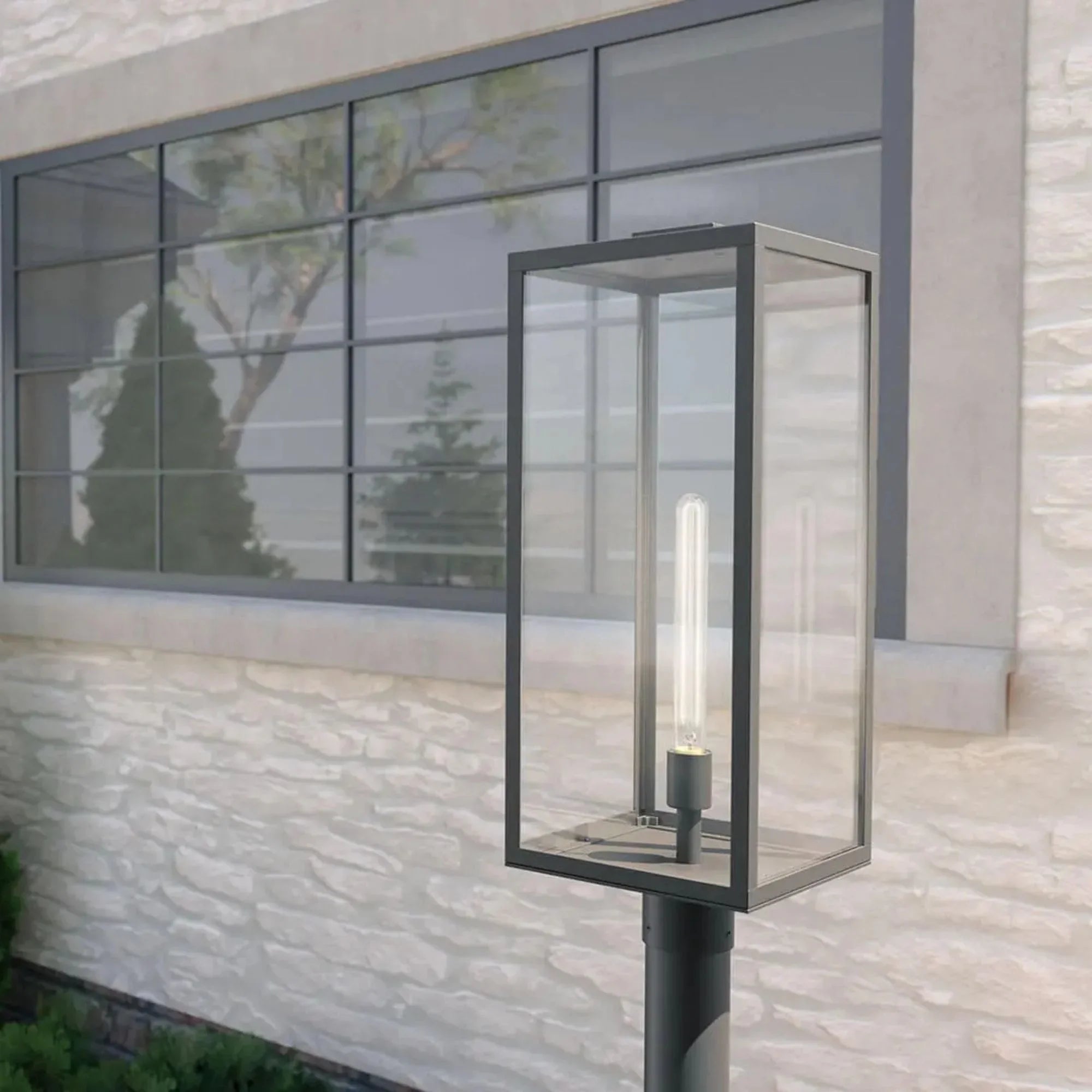 Kichler Branner 25.5 in. Outdoor Post Light Textured Black