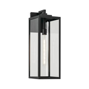 Branner 24" Outdoor Wall Light, Textured Black Finish