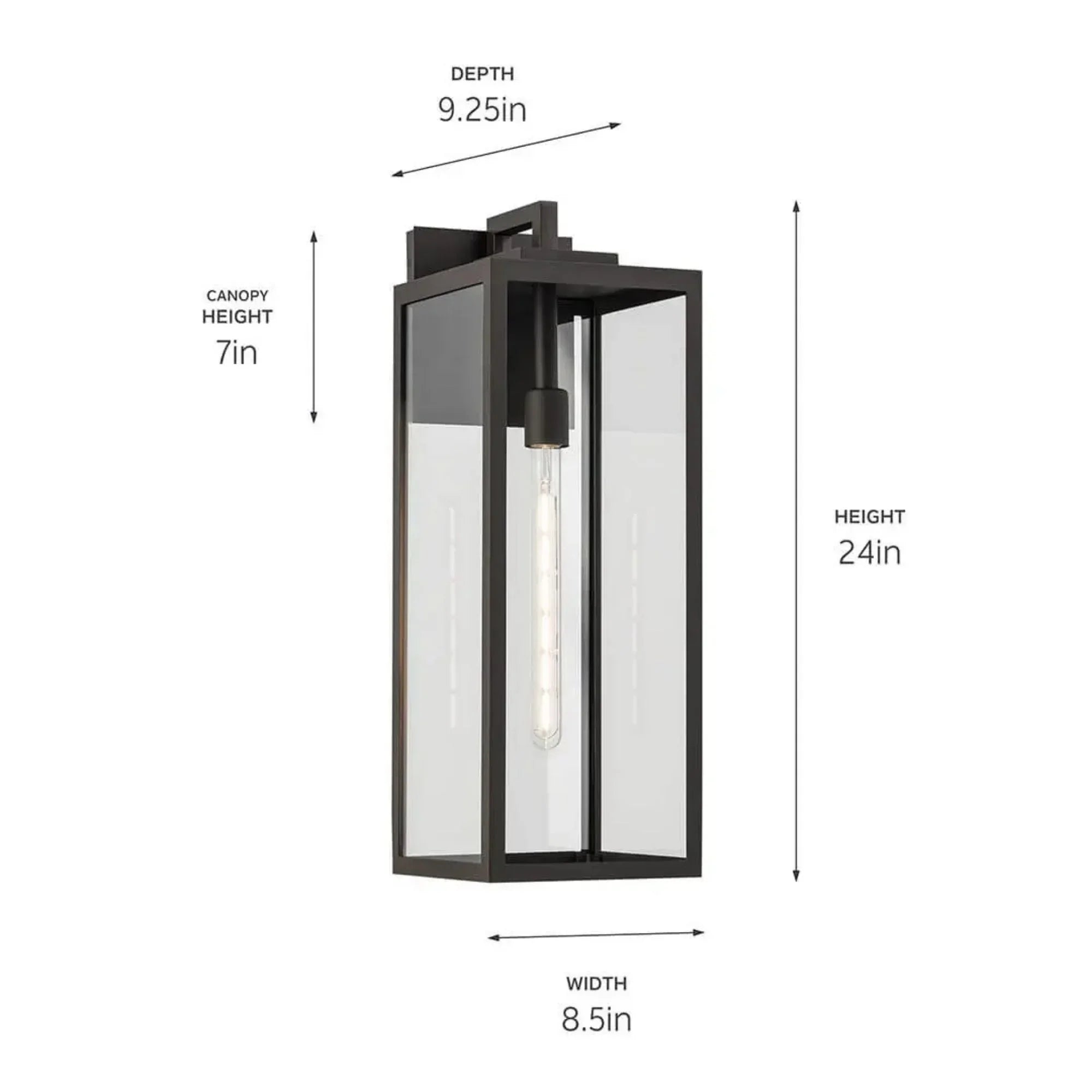 Kichler Branner 24 in. Outdoor Wall Lantern Olde Bronze