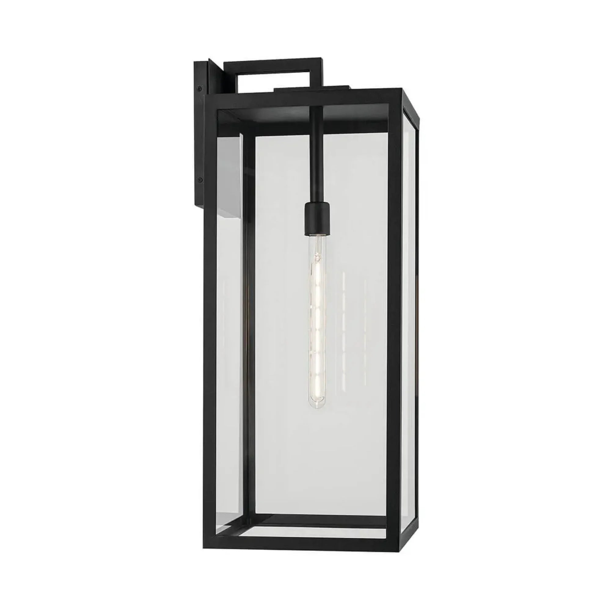 Branner 30" Outdoor Wall Light, Textured Black Finish
