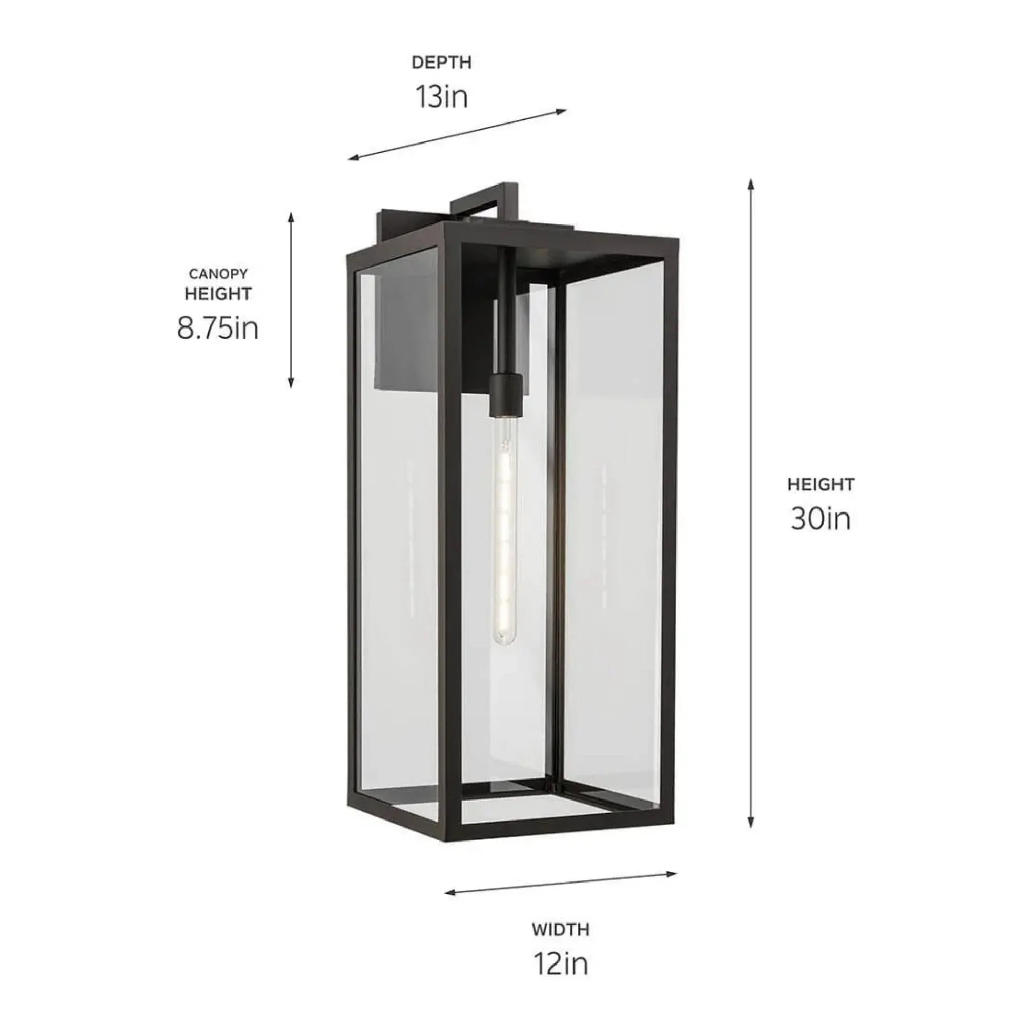 Kichler Branner 30 in. Outdoor Wall Lantern Olde Bronze