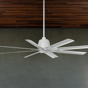 Breda 65" Matte White Windmill Ceiling Fan