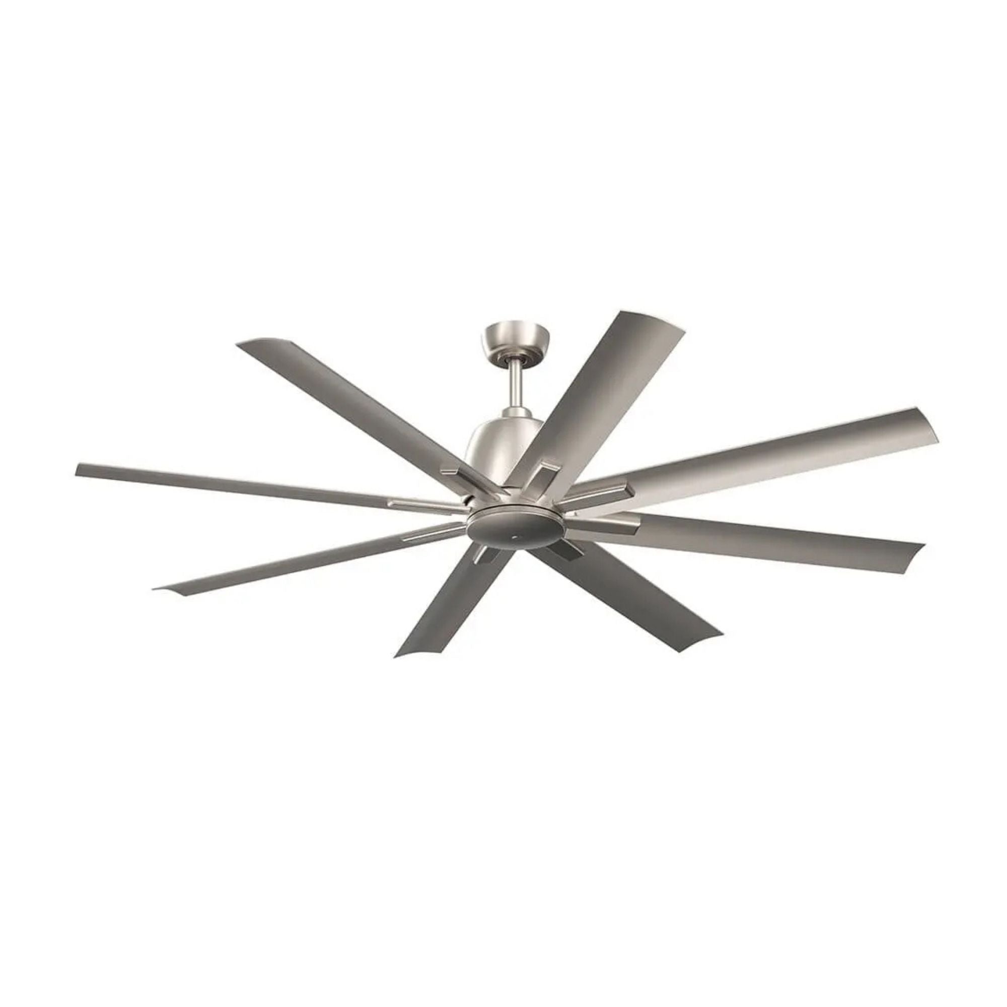 Breda 65" Brushed Nickel Windmill Ceiling Fan