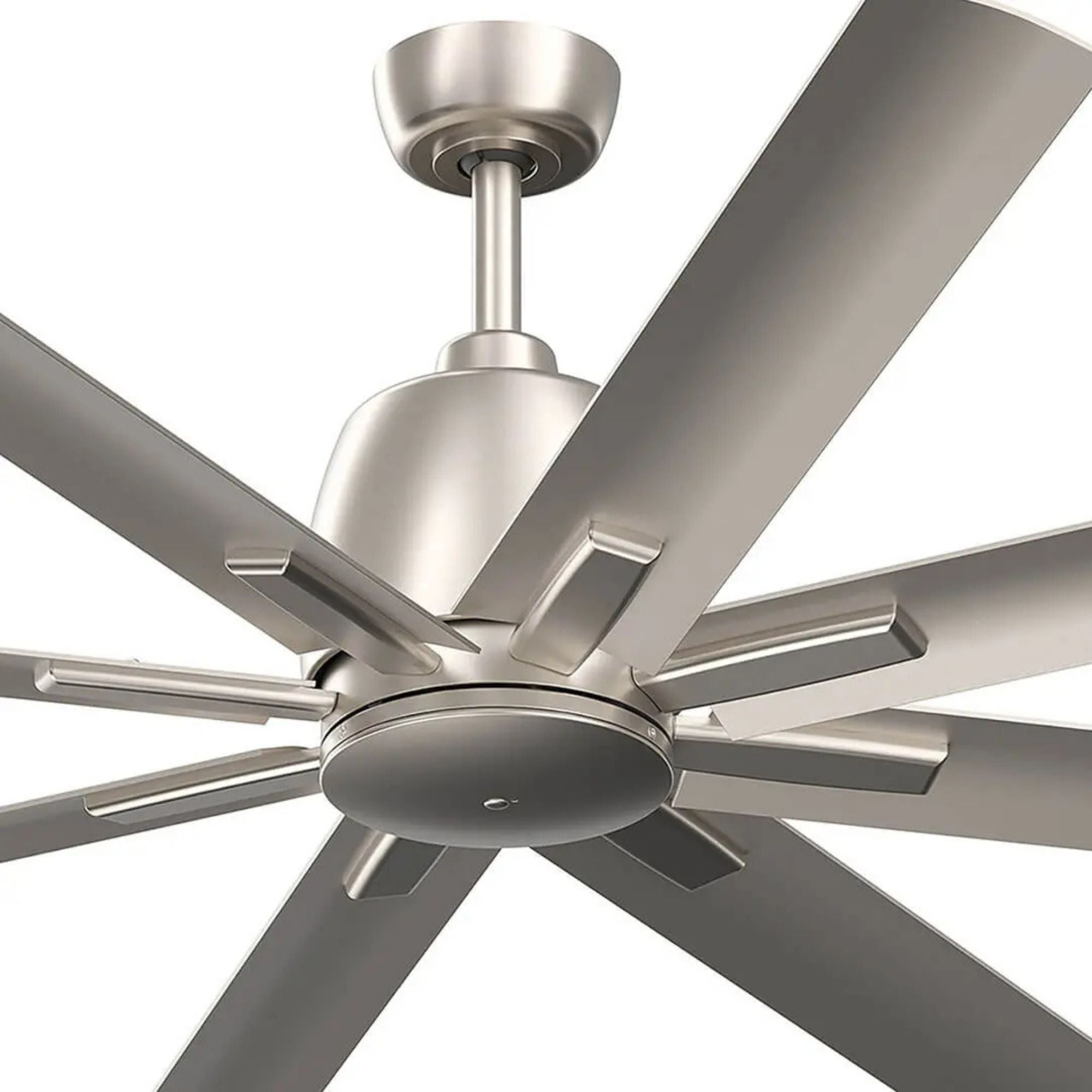 Breda 65" Brushed Nickel Windmill Ceiling Fan