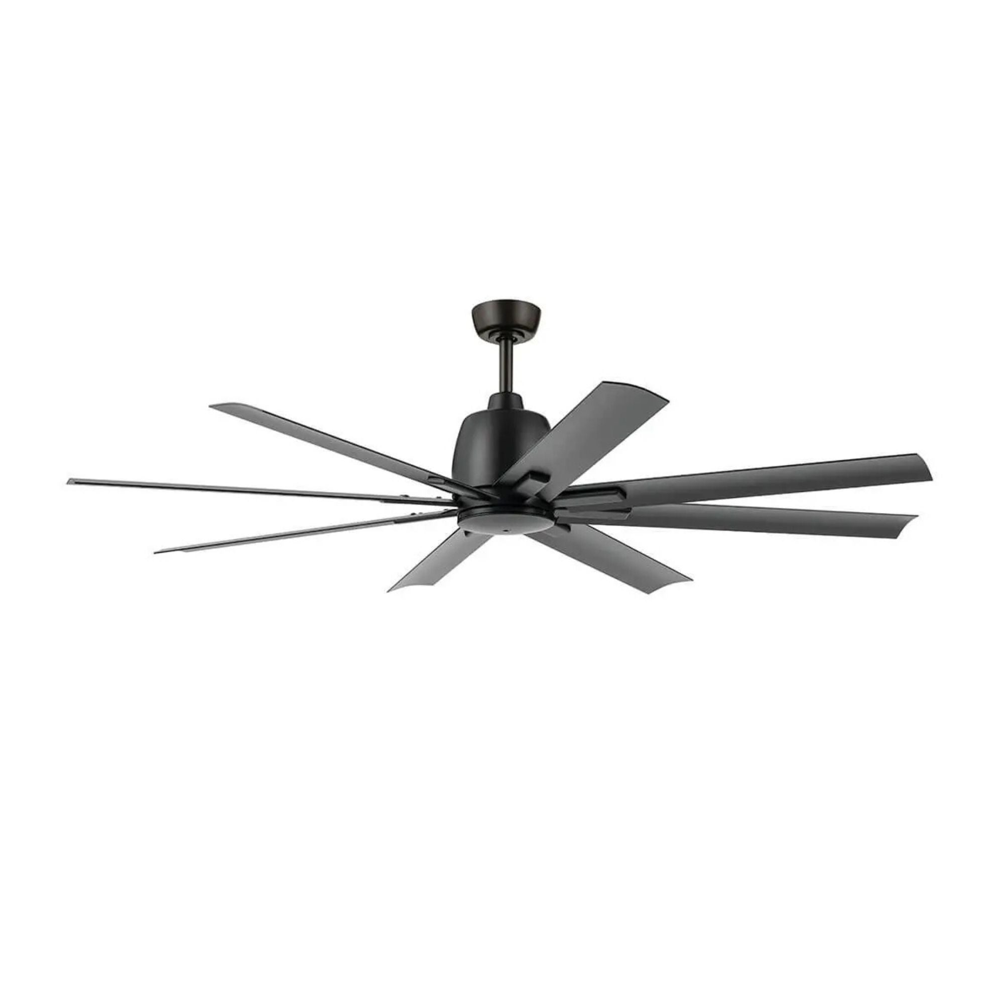 Breda 65" Satin Black Windmill Ceiling Fan