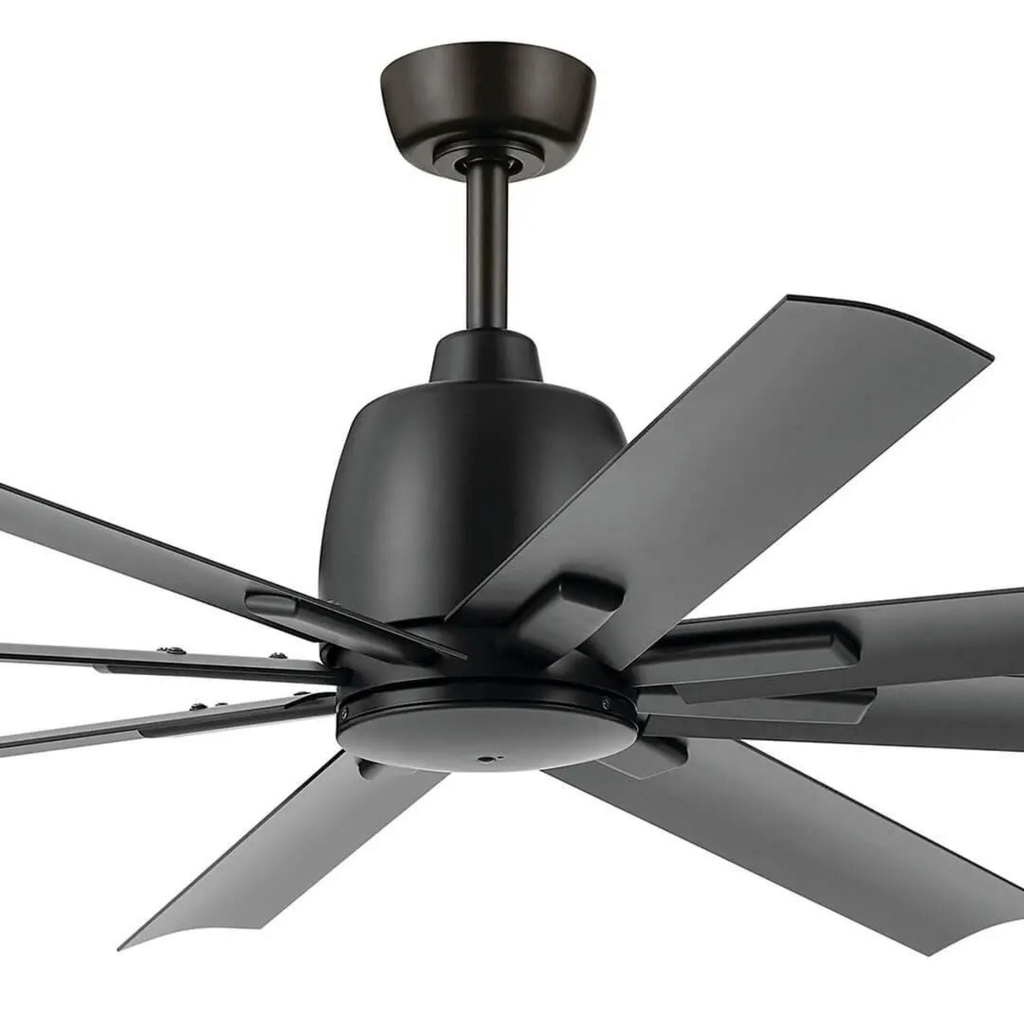 Breda 65" Satin Black Windmill Ceiling Fan