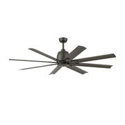 Breda 65" Satin Natural Bronze Windmill Ceiling Fan