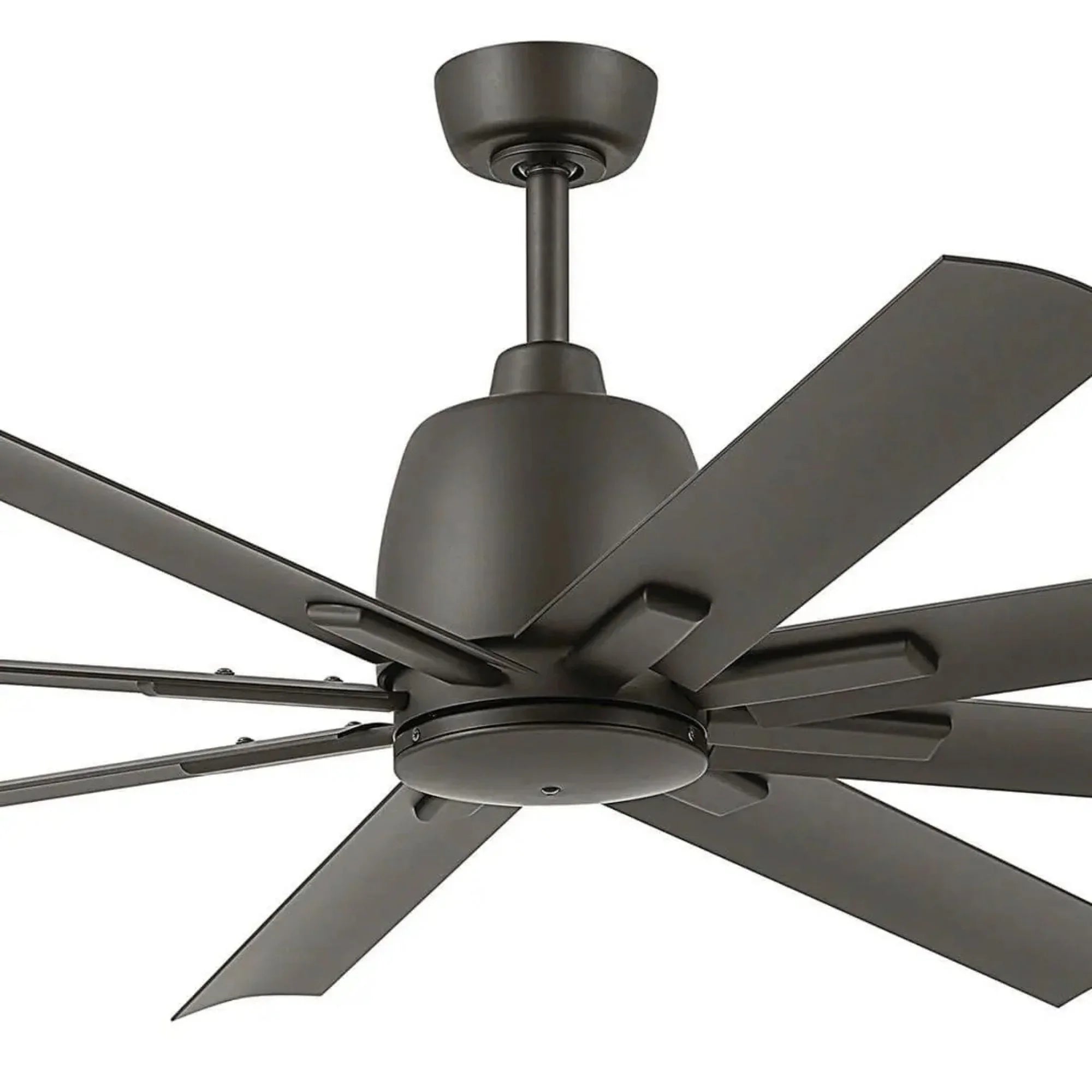 Breda 65" Satin Natural Bronze Windmill Ceiling Fan