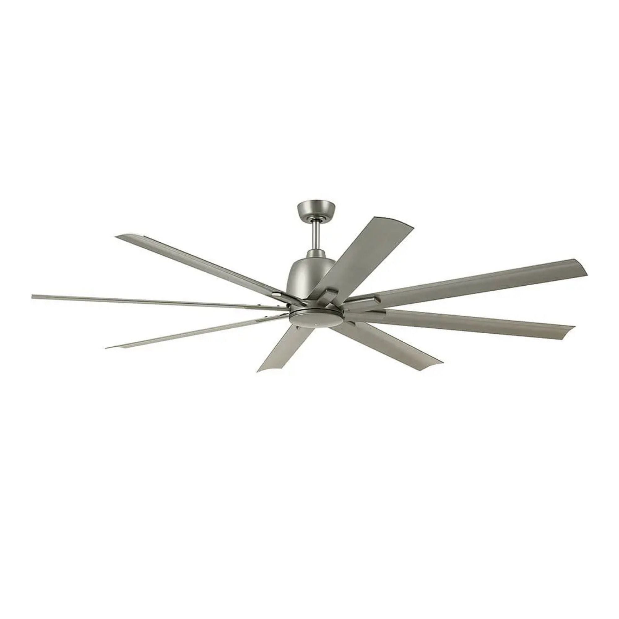 Breda 75" Brushed Nickel Windmill Ceiling Fan