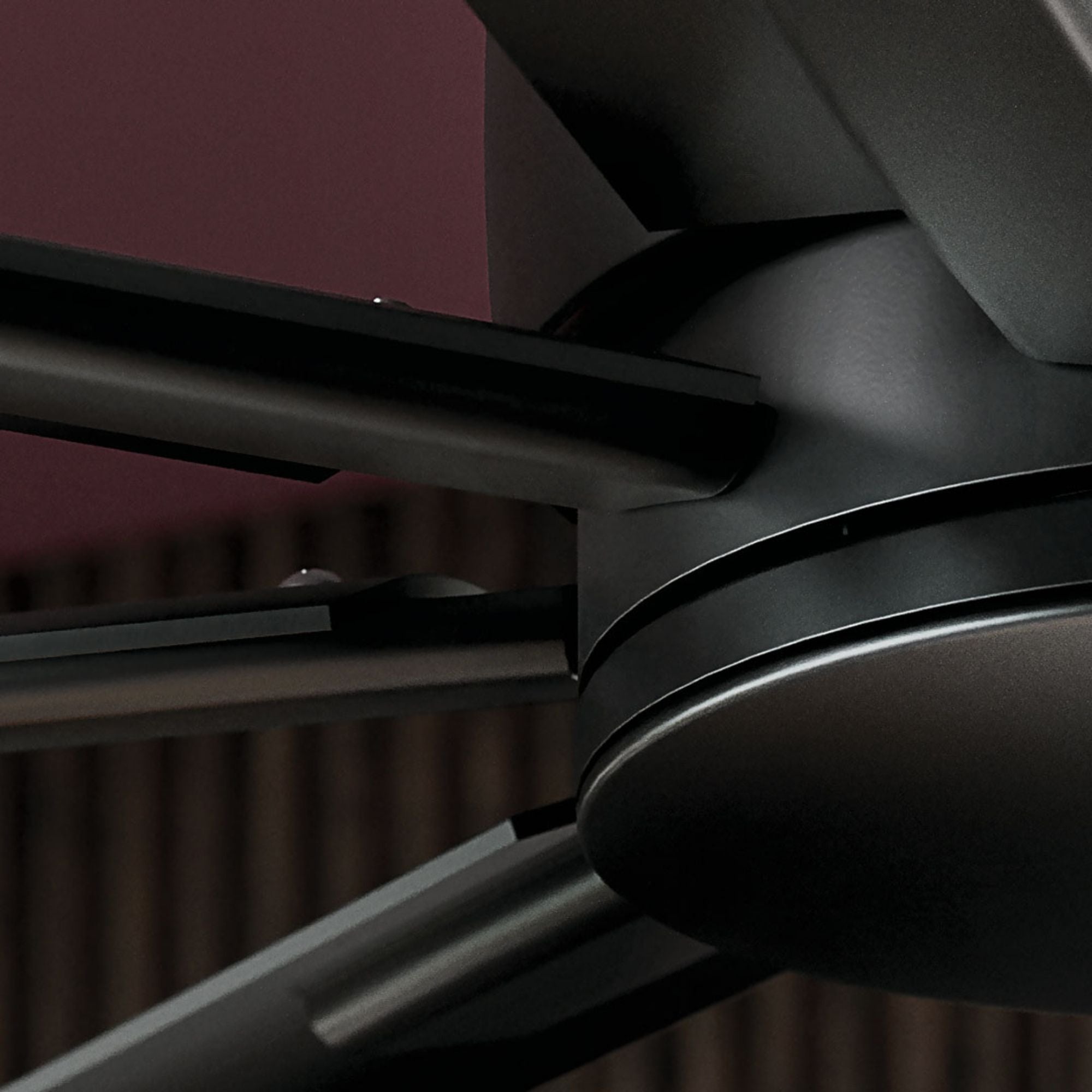 Breda 75" Satin Black Windmill Ceiling Fan