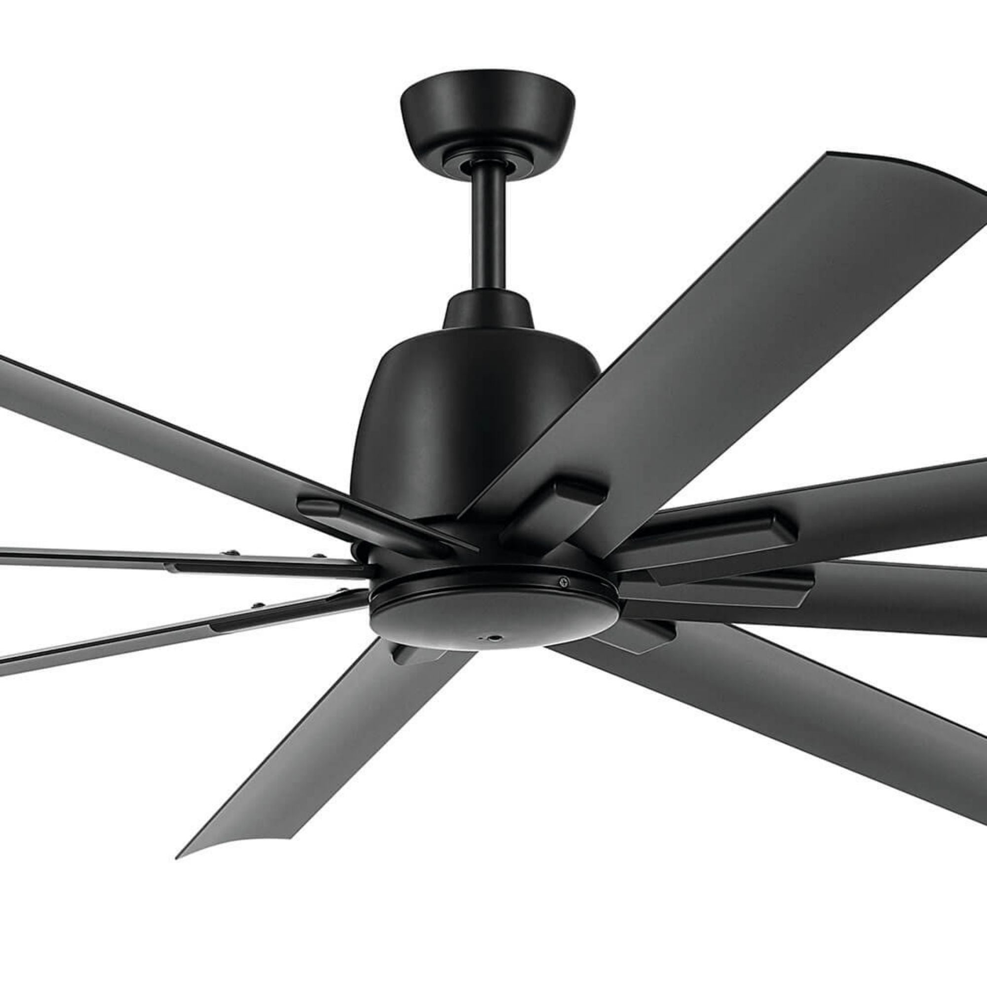 Breda 75" Satin Black Windmill Ceiling Fan