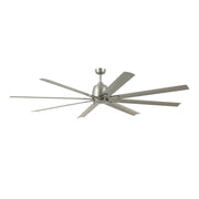 Breda 84" Brushed Nickel Windmill Ceiling Fan