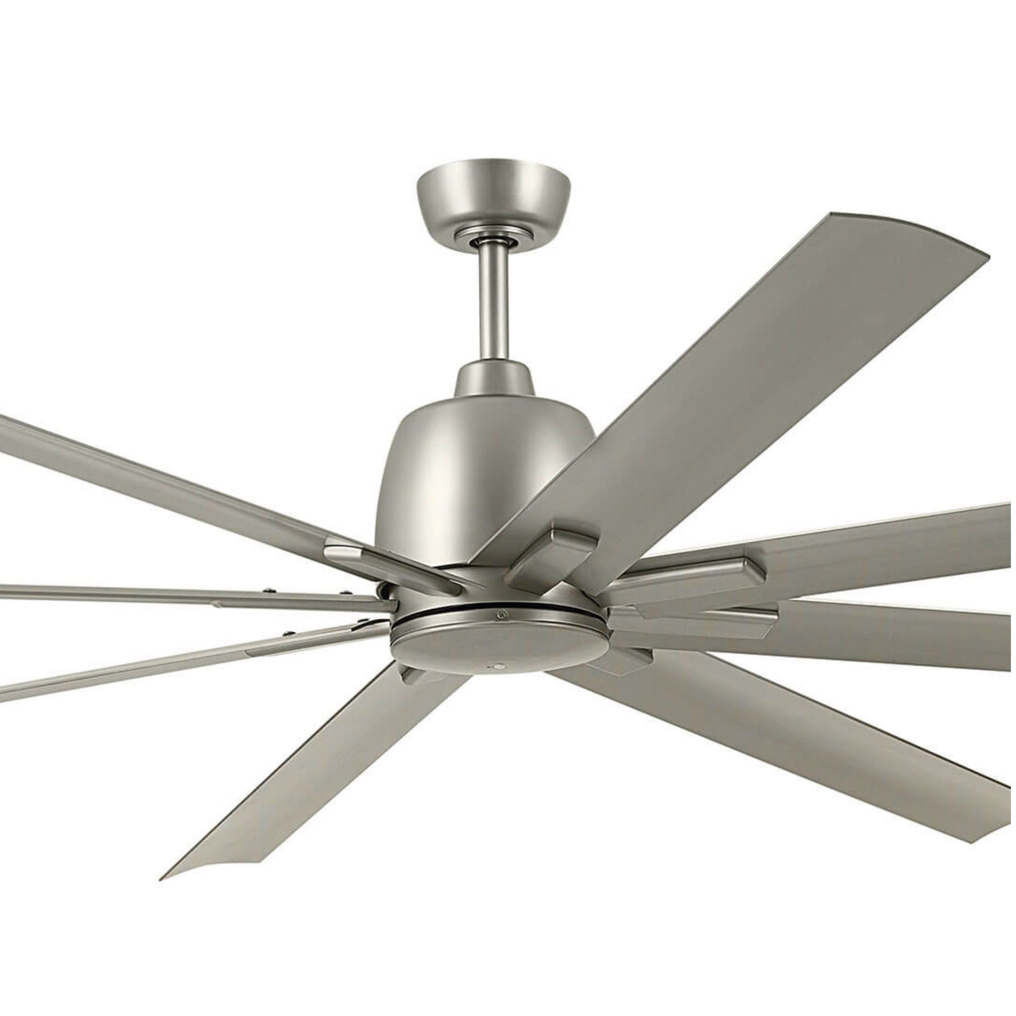 Breda 84" Brushed Nickel Windmill Ceiling Fan