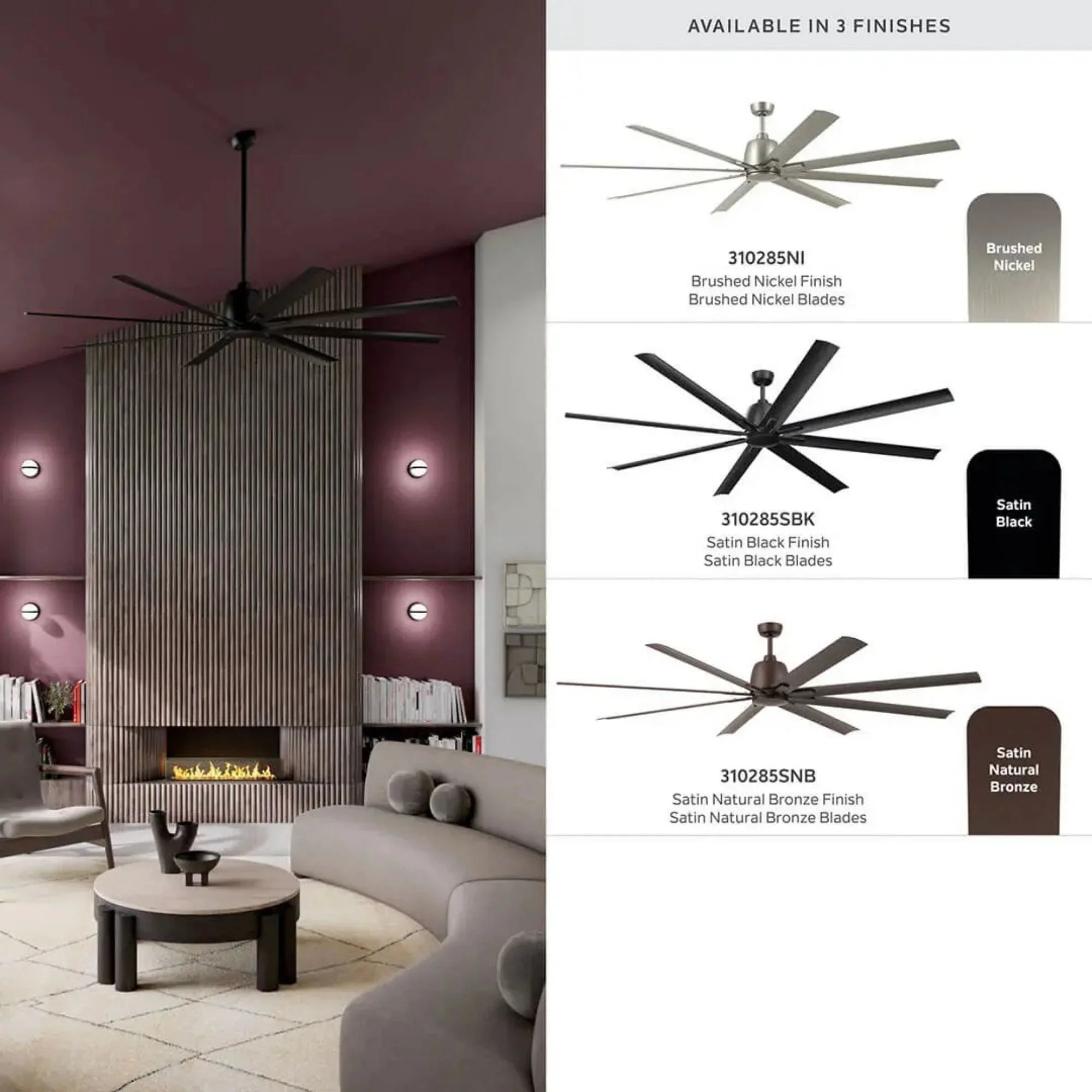 Breda 84" Satin Natural Bronze Windmill Ceiling Fan