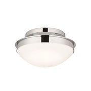 Bretta 14" 2-Light Flush Mount, Polished Nickel Finish
