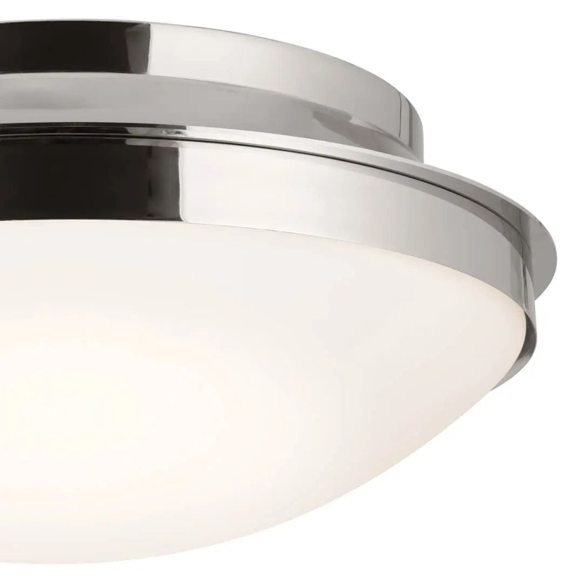 Bretta 18" 3-Light Flush Mount, Polished Nickel Finish