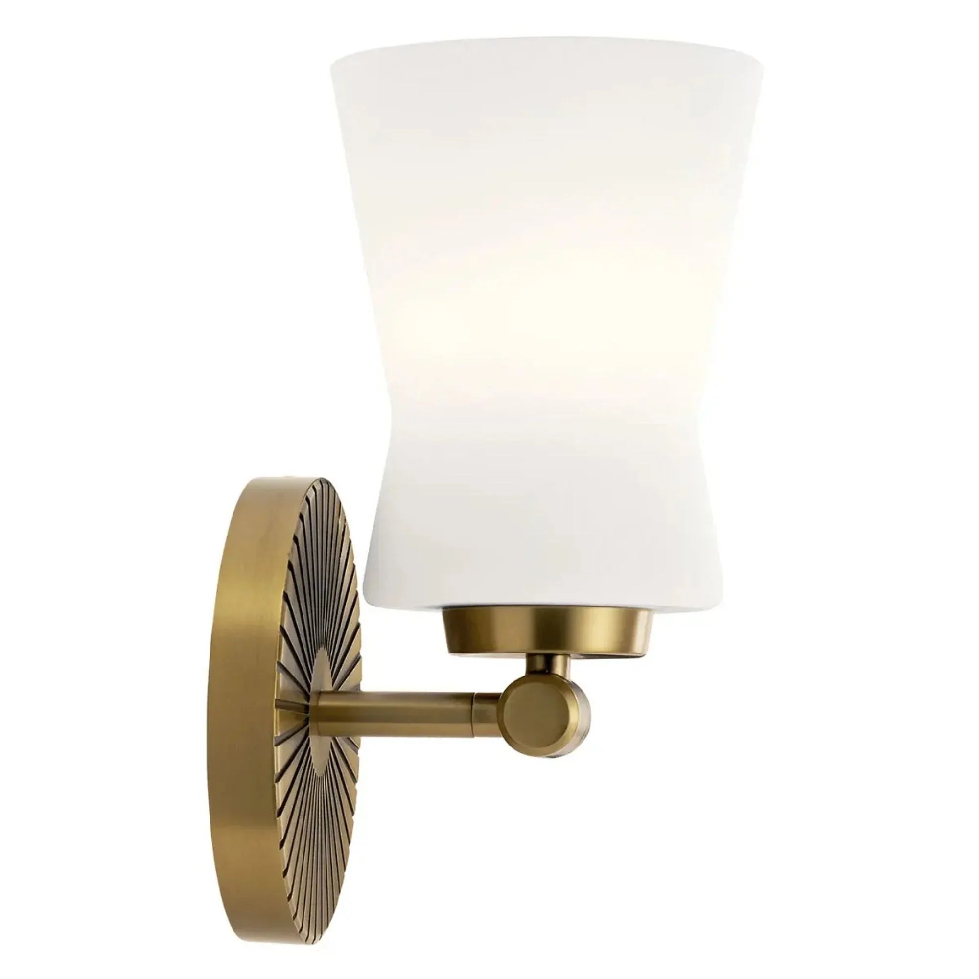 Kichler Lighting - Brianne 10" Wall Sconce, Brushed Natural Brass Finish | Bees Lighting