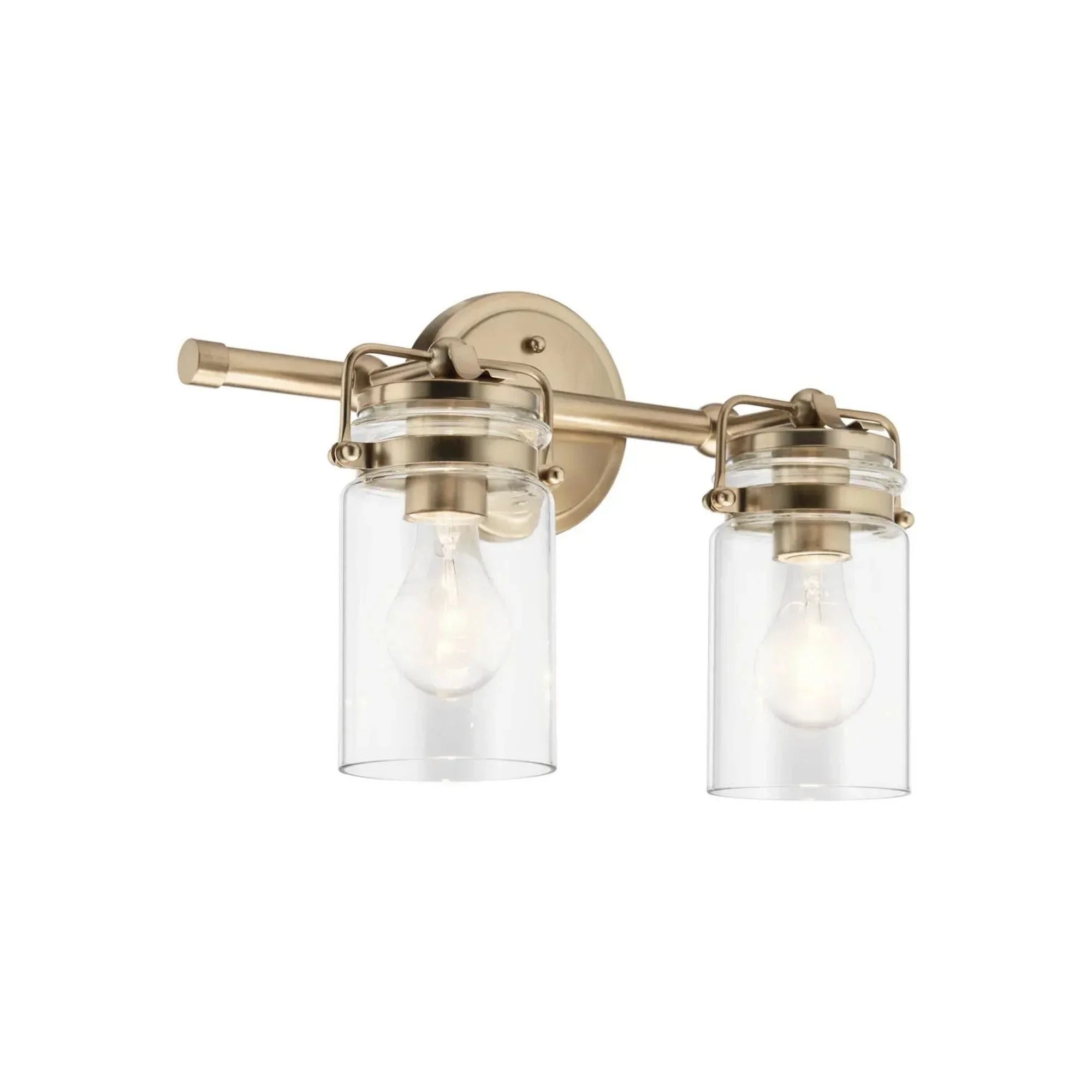 Brinley 16" 2-Light Bath Vanity Light, Champagne Bronze Finish