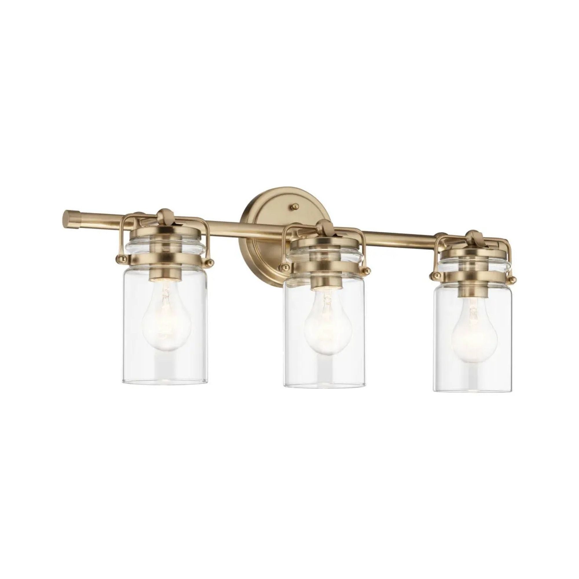 Brinley 24" 3-Light Bath Vanity Light, Champagne Bronze Finish