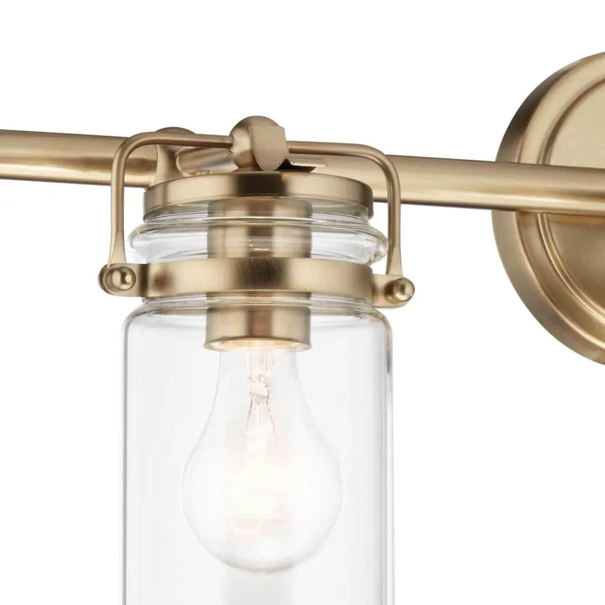 Brinley 24" 3-Light Bath Vanity Light, Champagne Bronze Finish