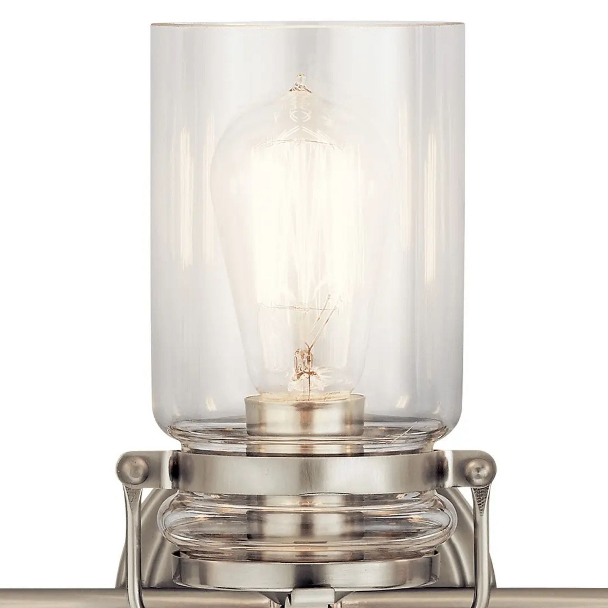Brinley 24" 3-Light Bath Vanity Light, Brushed Nickel Finish