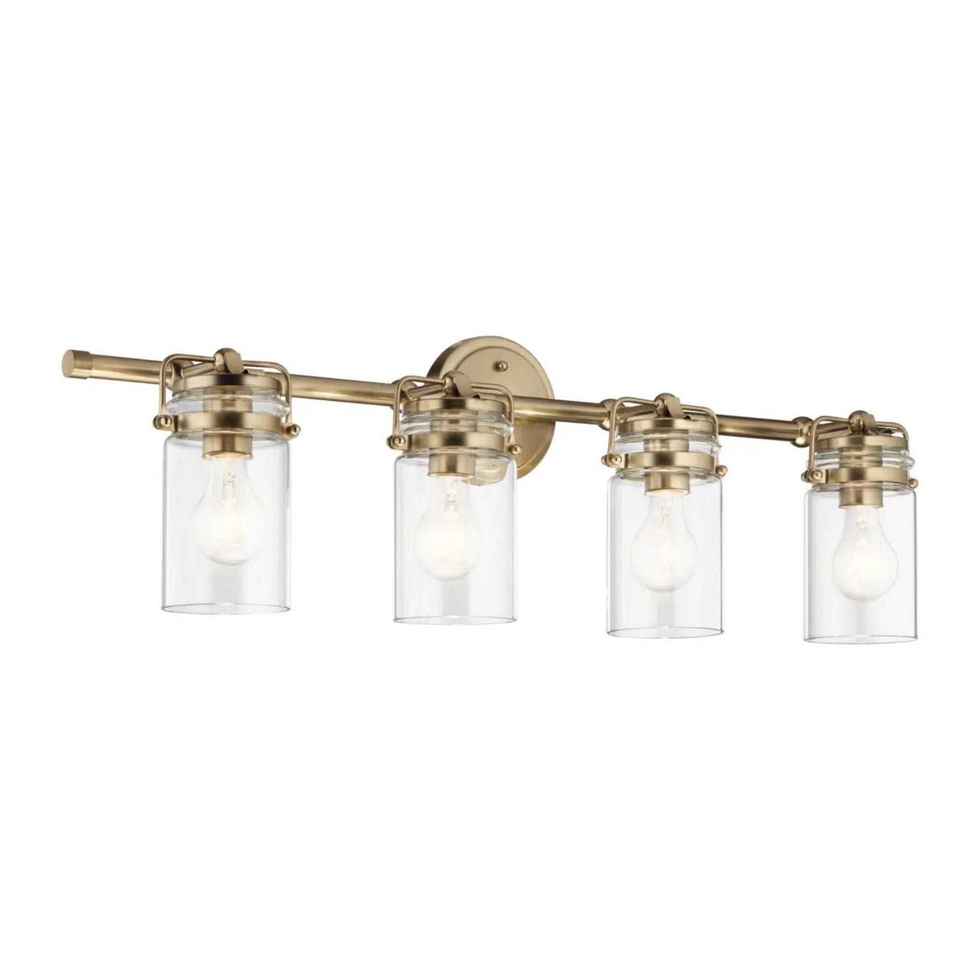 Brinley 33" 4-Light Bath Vanity Light, Champagne Bronze Finish