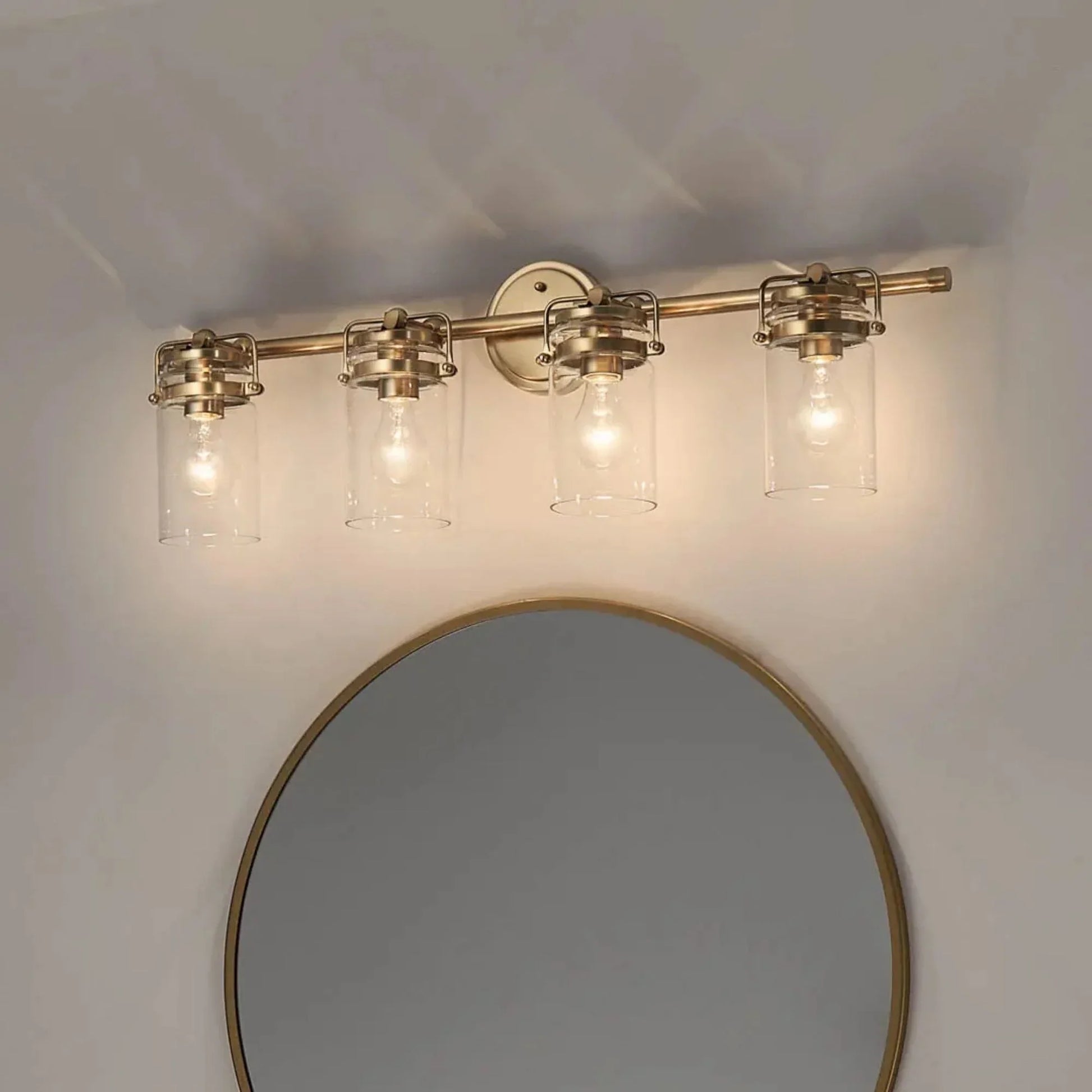 Kichler Lighting - Brinley 33" 4-Light Bath Vanity Light, Champagne Bronze Finish | Bees Lighting
