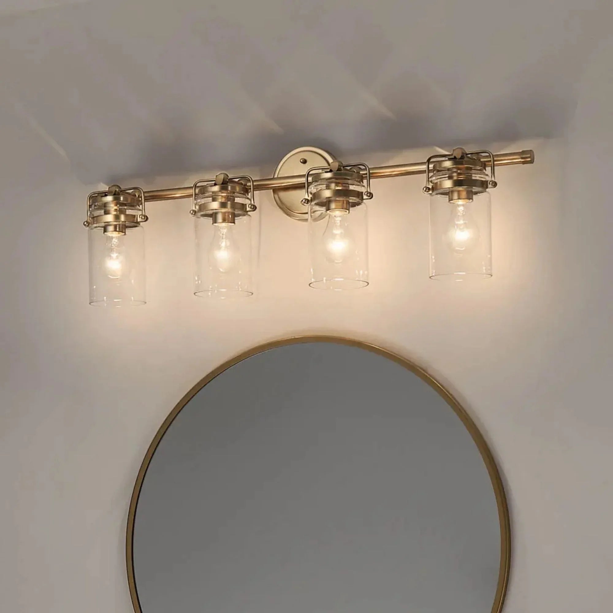 Kichler Lighting - Brinley 33" 4-Light Bath Vanity Light, Champagne Bronze Finish | Bees Lighting