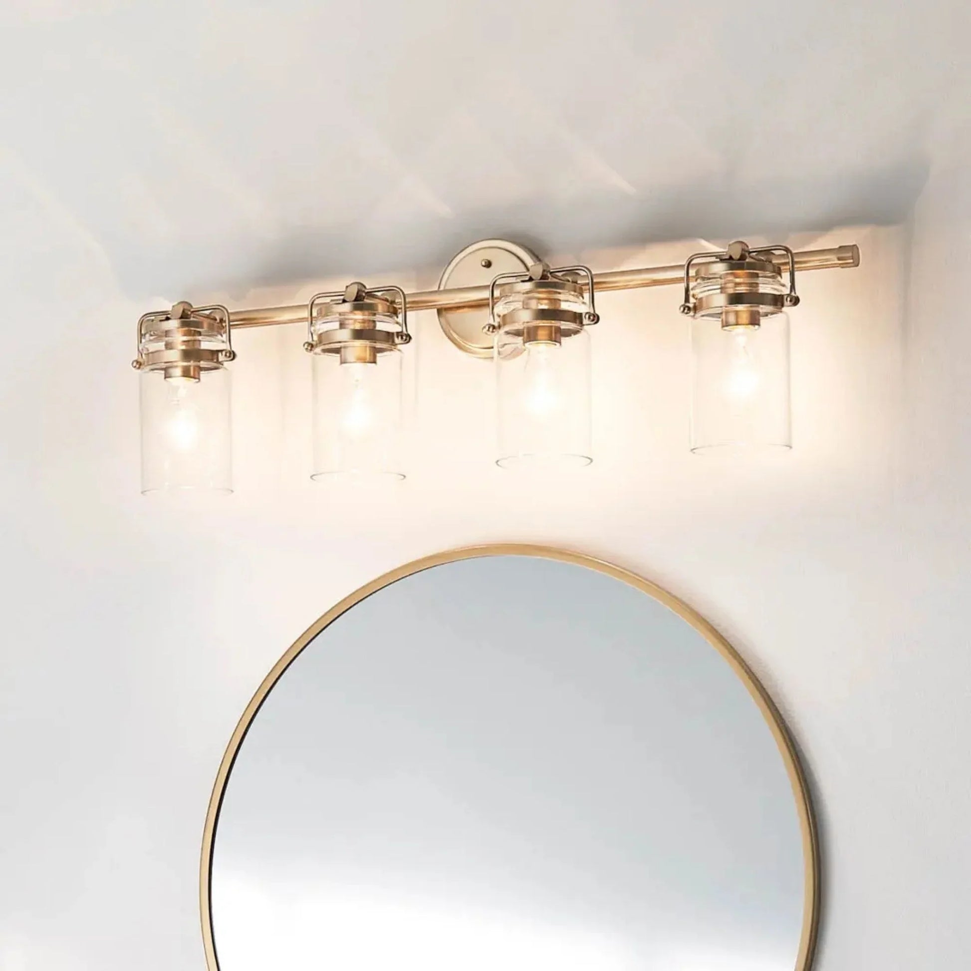 Kichler Lighting - Brinley 33" 4-Light Bath Vanity Light, Champagne Bronze Finish | Bees Lighting